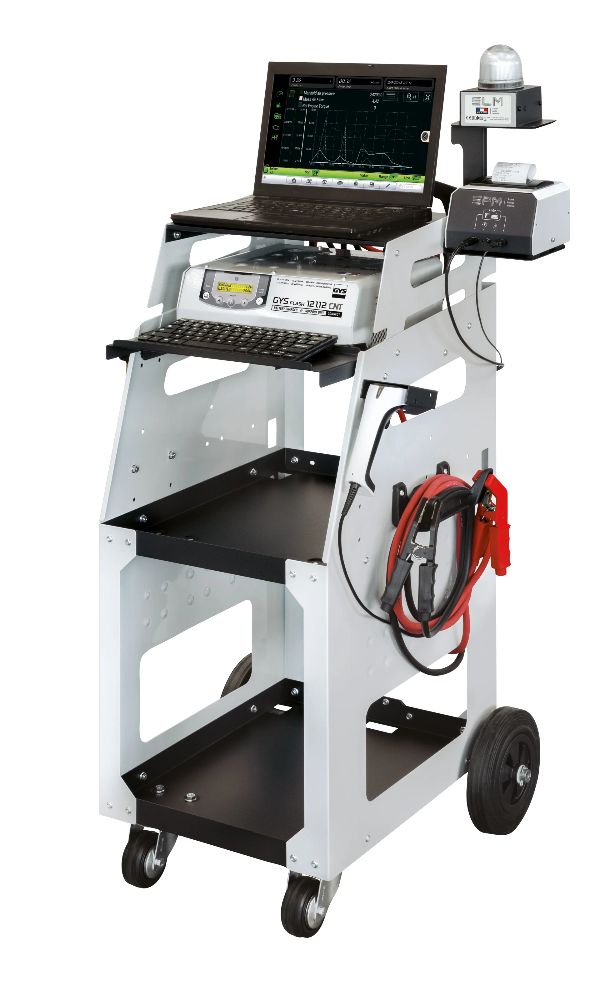 GYSFLASH - Trolley XL 505 x 405 x 1’300 mm, grau