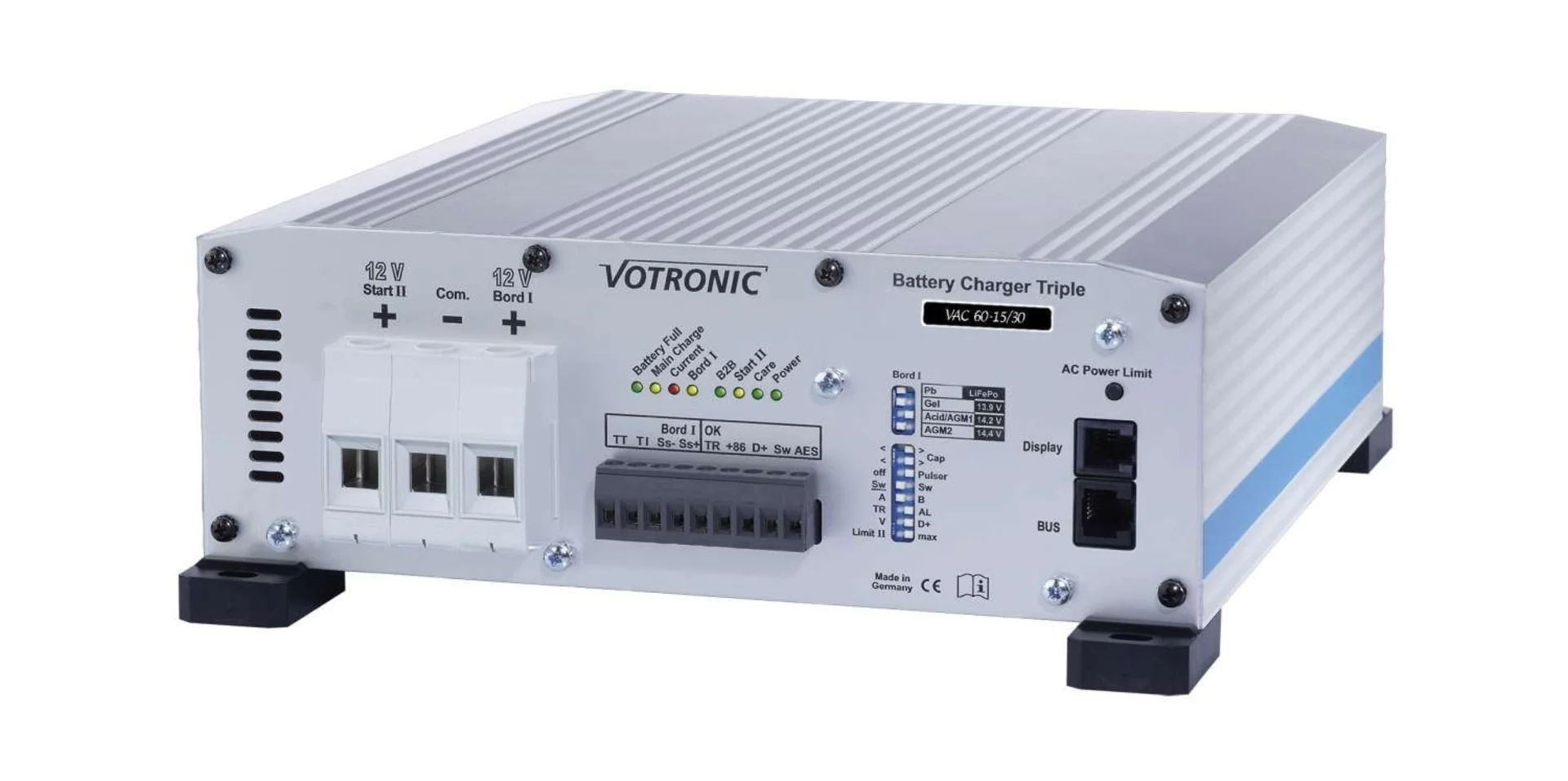 Votronic VAC 60-15/30 Chargeur de batterie triple-CI