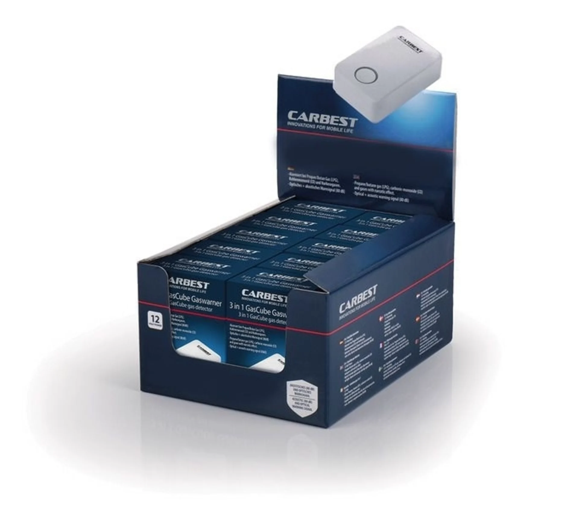 Carbest GasCube Gaswarner Thekendisplay (10 Stück)
