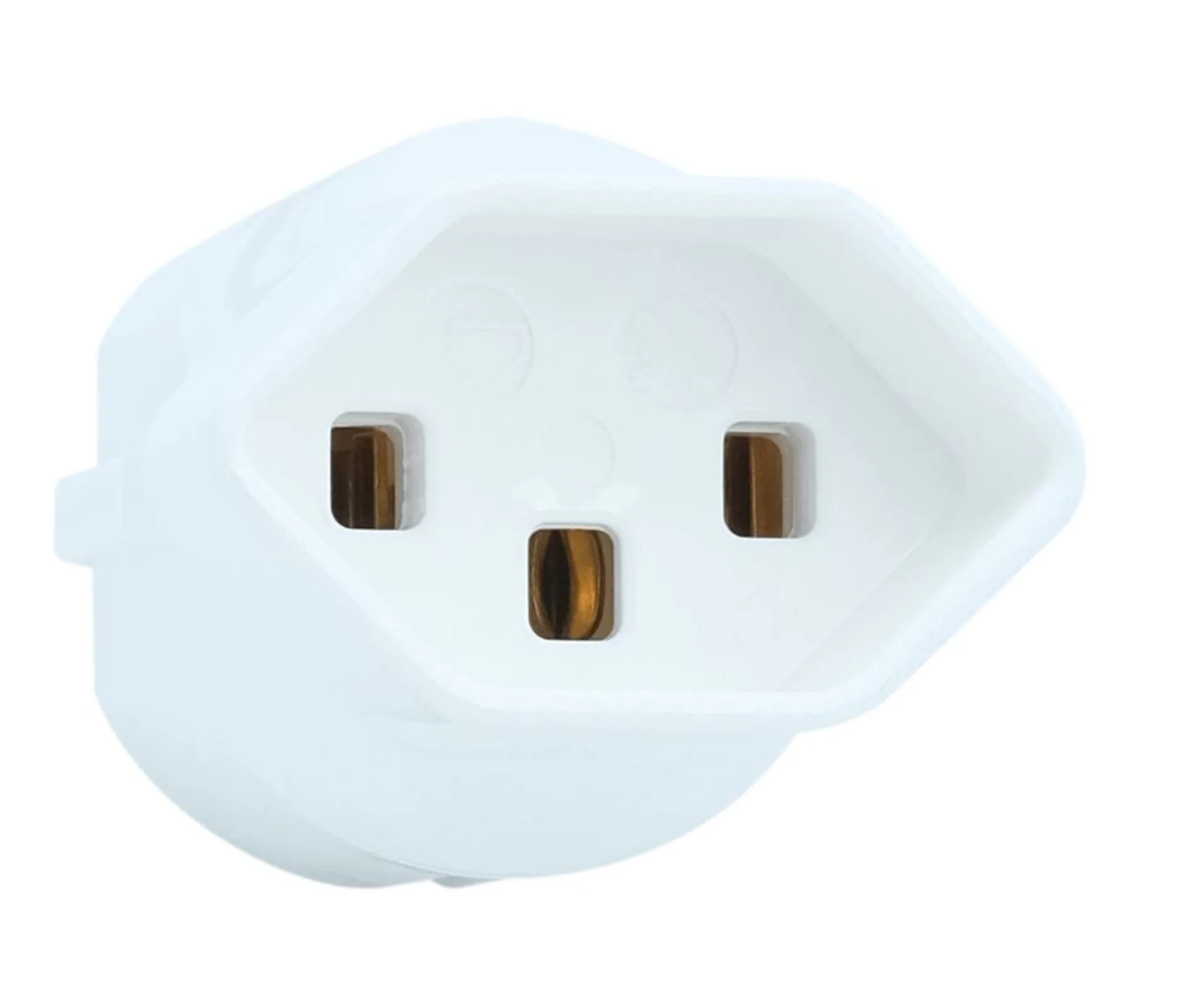 Übergangsstecker CH -> Euro 230 VAC von CH-Stecker T13/T23 auf Euro-Dose, weiss