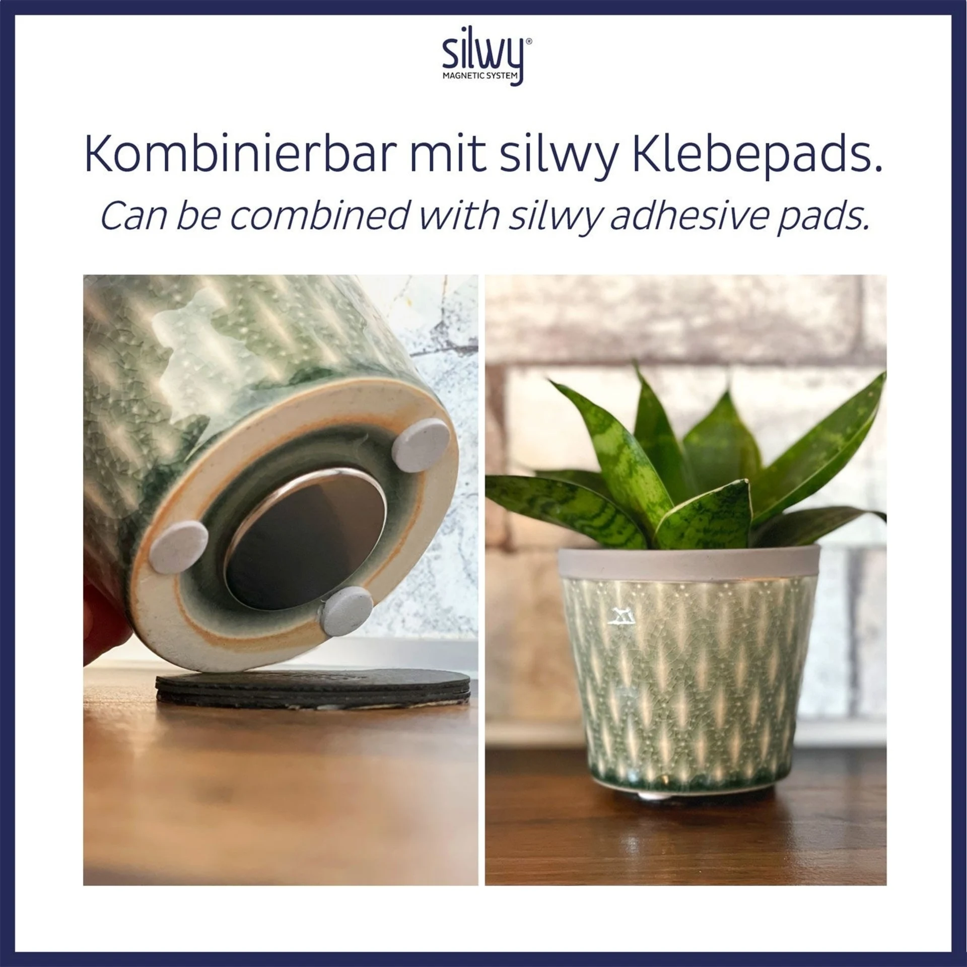 silwy® Power Magnete inkl. 4 Klebepunkte