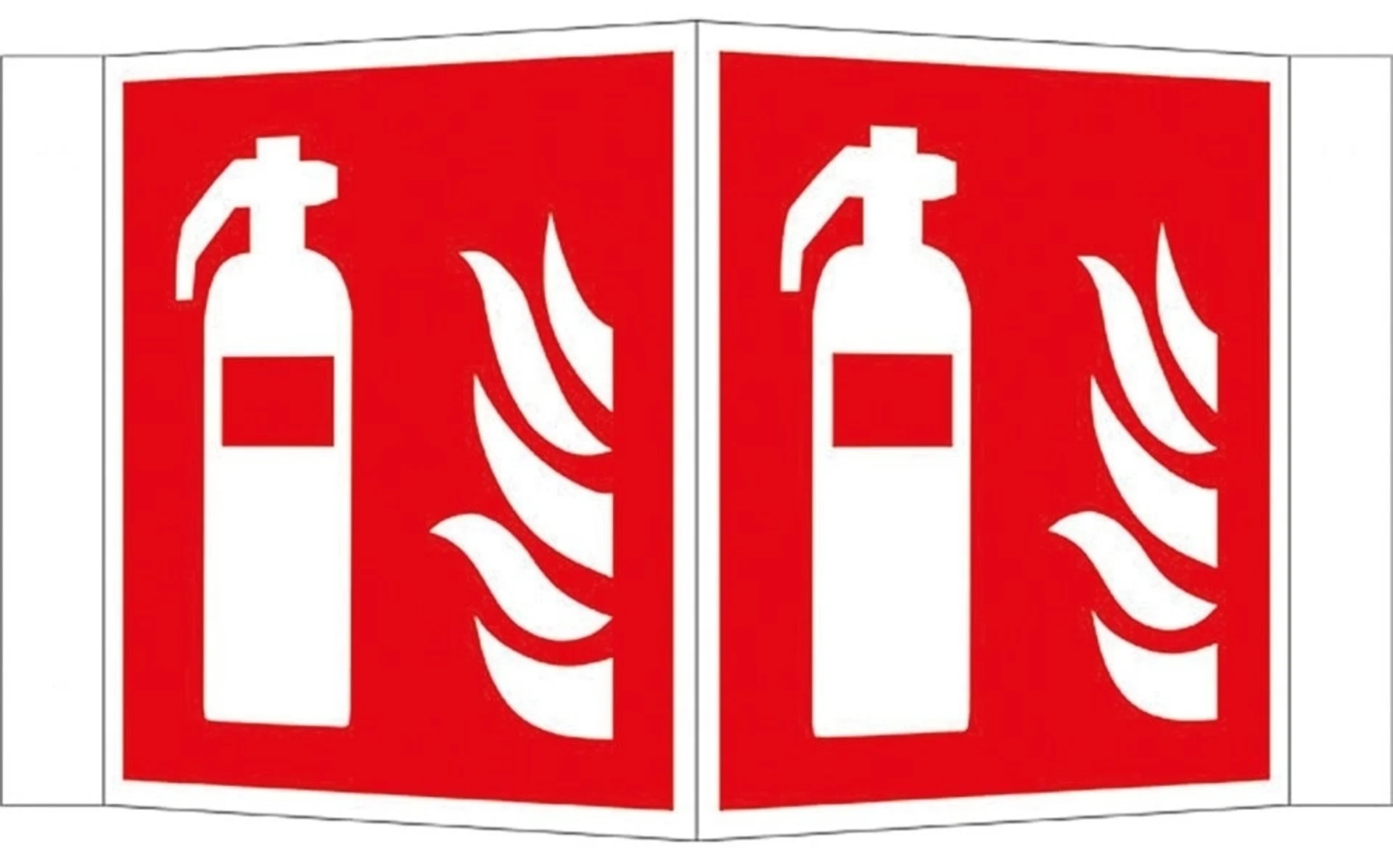Alu-Brandschutzschild Feuerlöscher 257x150 Sicherheits-Kennzeichnung aus Aluminium