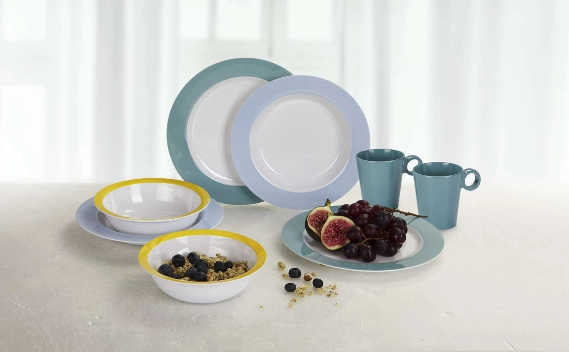 Mepal Wave set de vaisselle en mélamine 8 pcs.