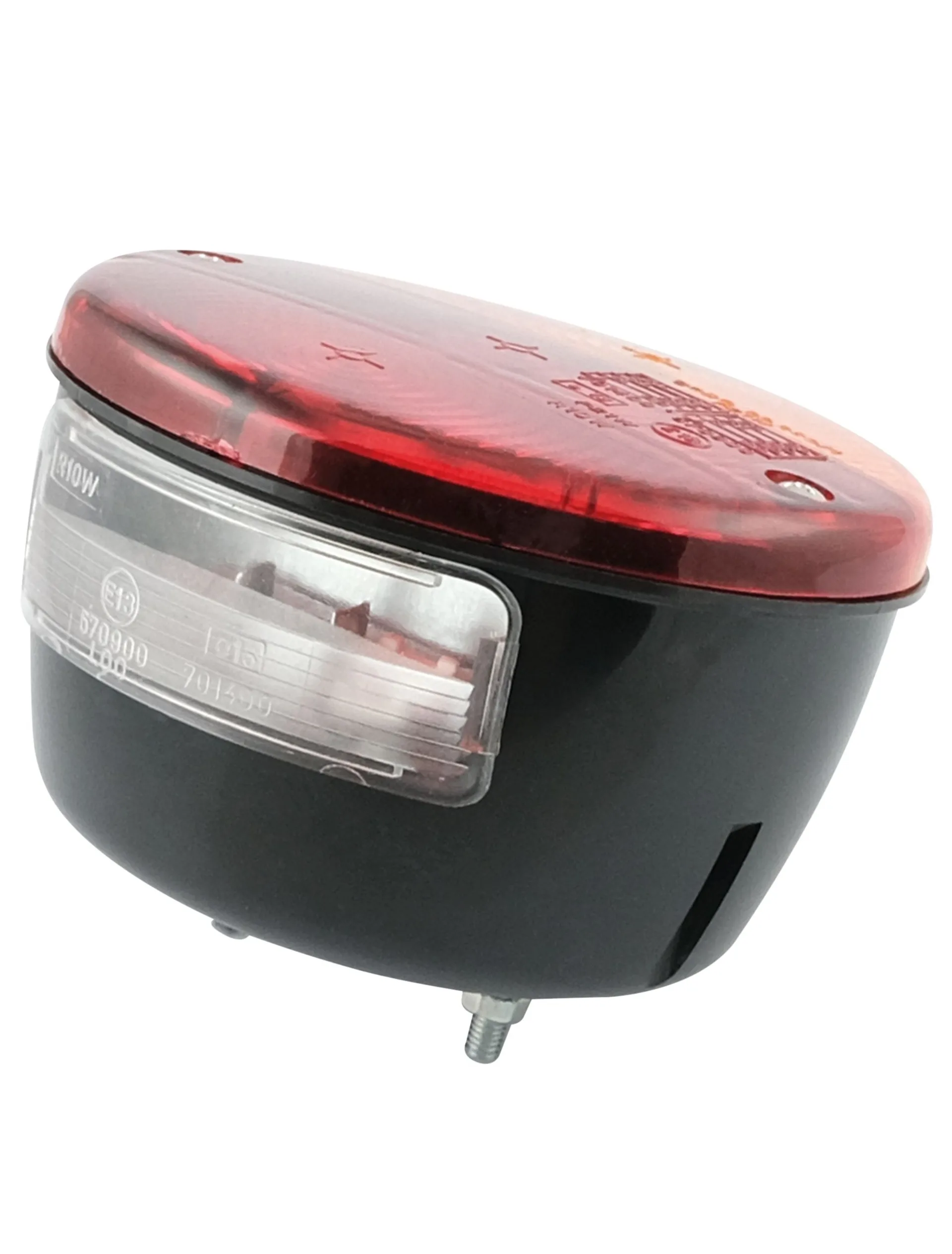 Cobo Schlussleuchte L + R, Ø 115 mm mit Kennzeichenbeleuchtung Cobo Schlussleuchte L + R, Ø 115 mm mit Kennzeichenbeleuchtung