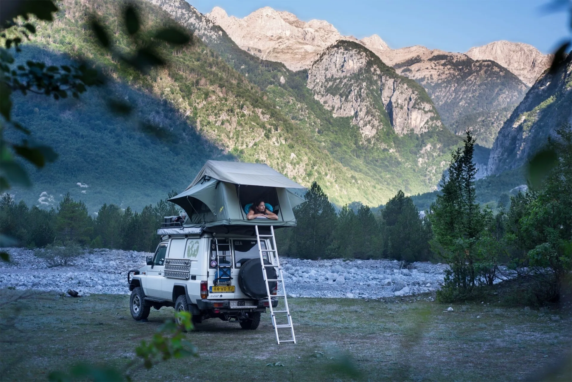 Gordigear Dachzelt für 2 Personen mit Staufläche 140 x 240 cm grün