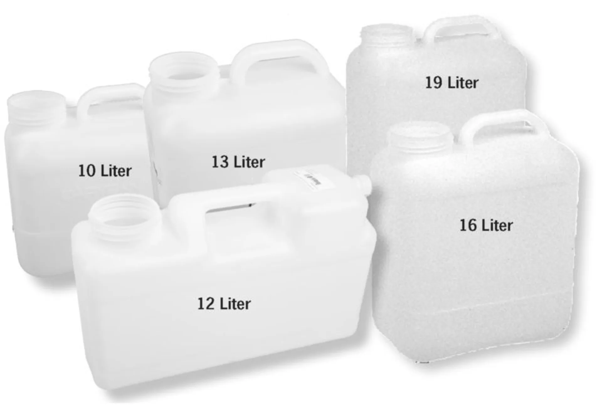 Bidon d'eau avec robinet et couvercle, capacité de 16 litres
