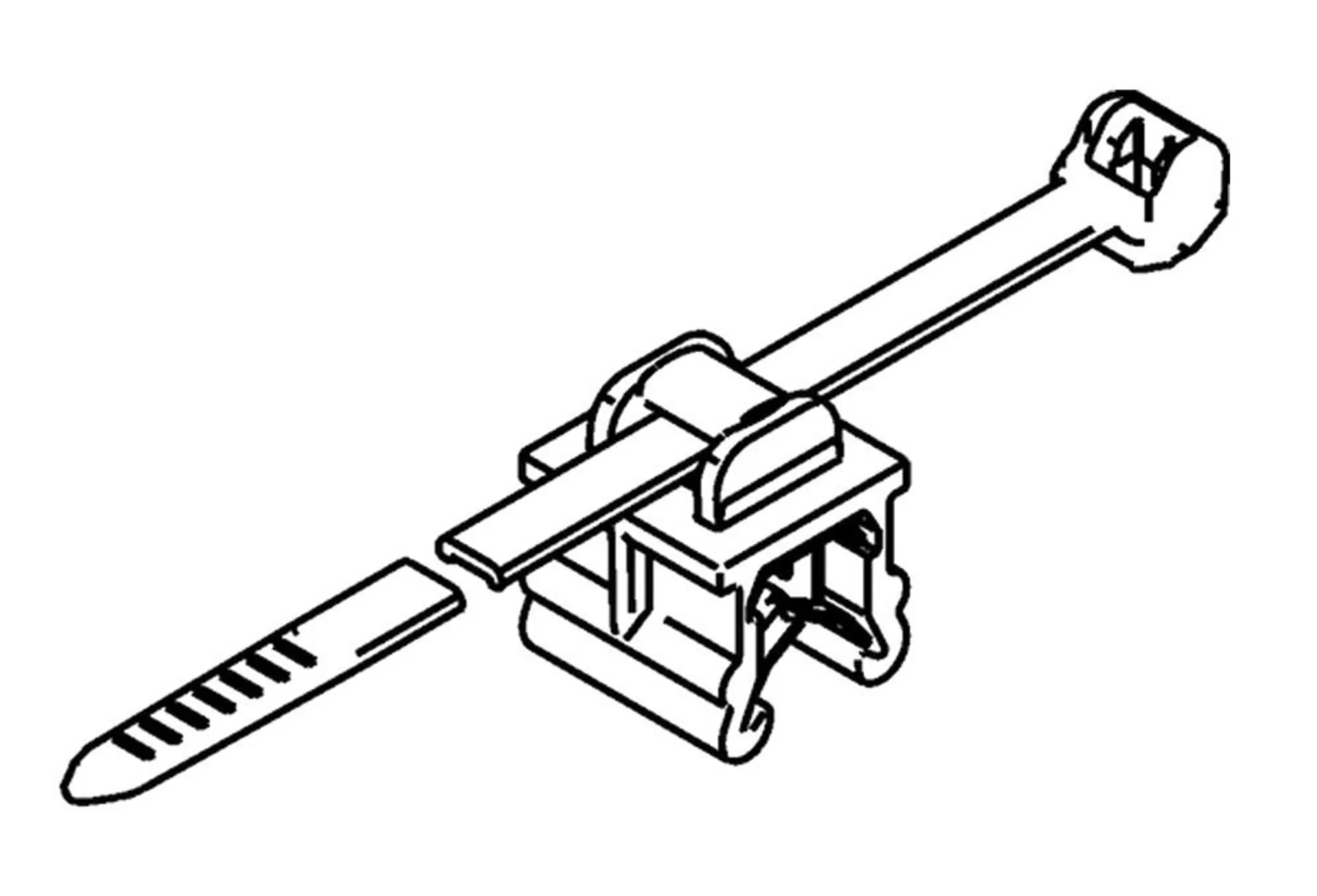 Chassis-Kabelbinder EdgeClip 4.6 x 200 mm sz