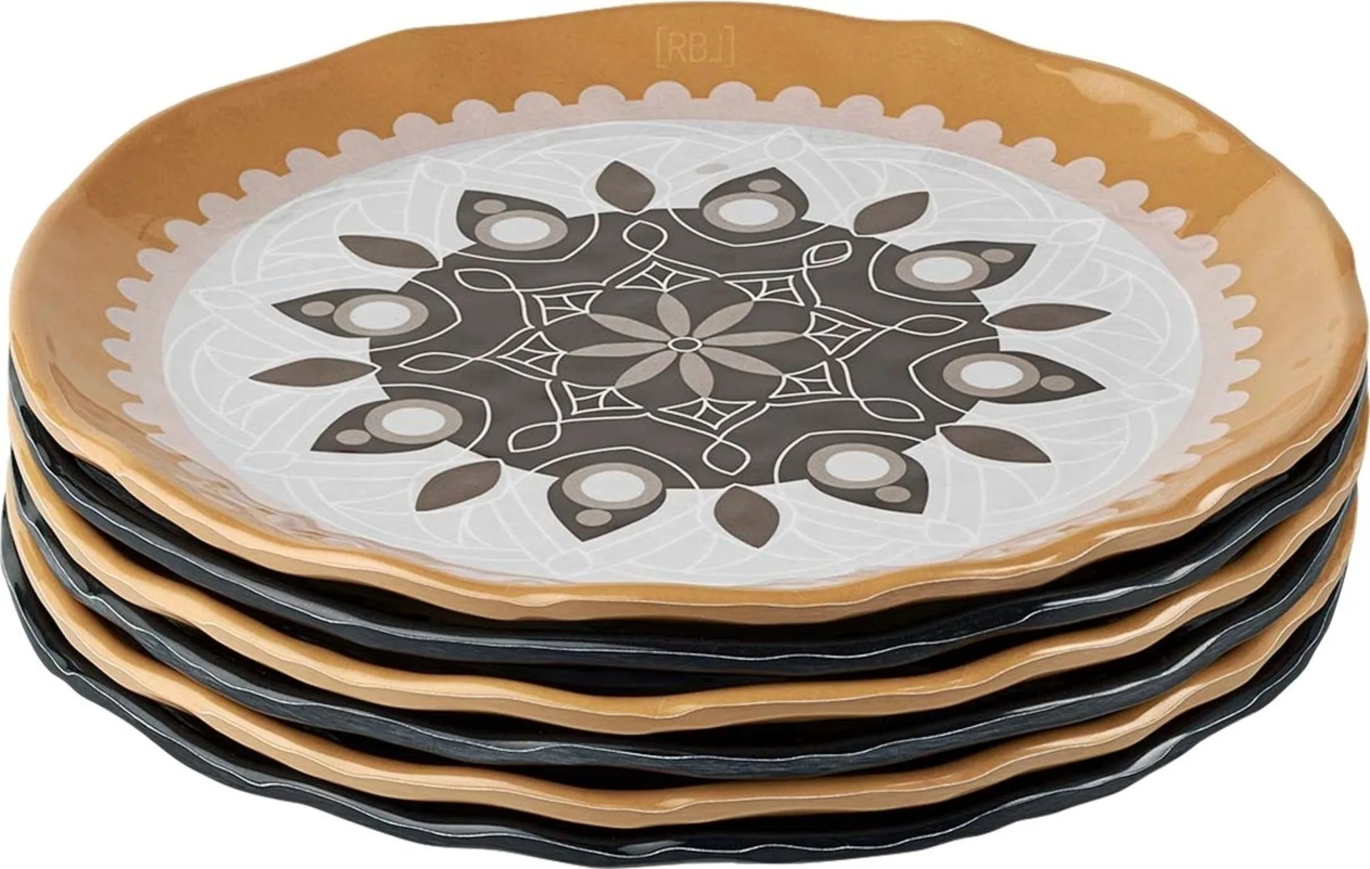 Rebel Outdoor Assiette à dessert 22 cm noire