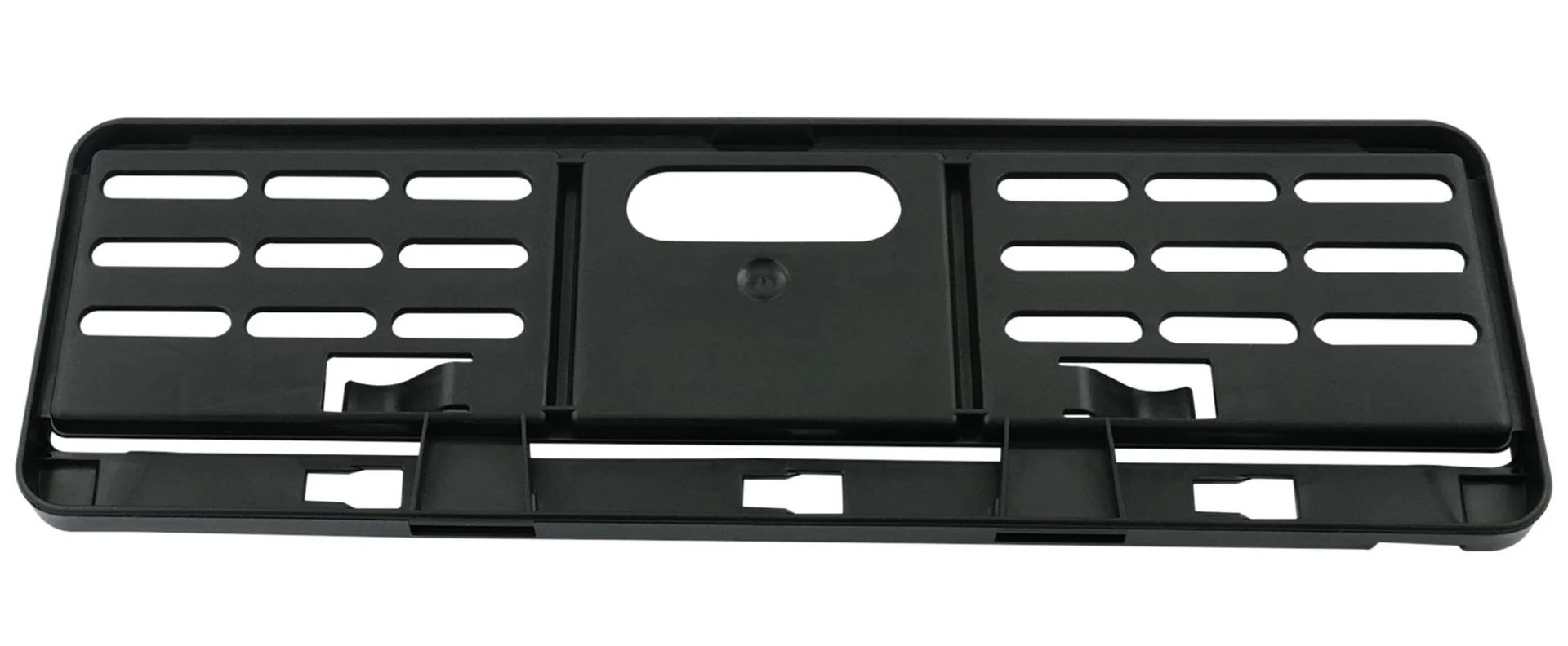 Support de plaque d'immatriculation noir avant Support de plaque d'immatriculation noir avant