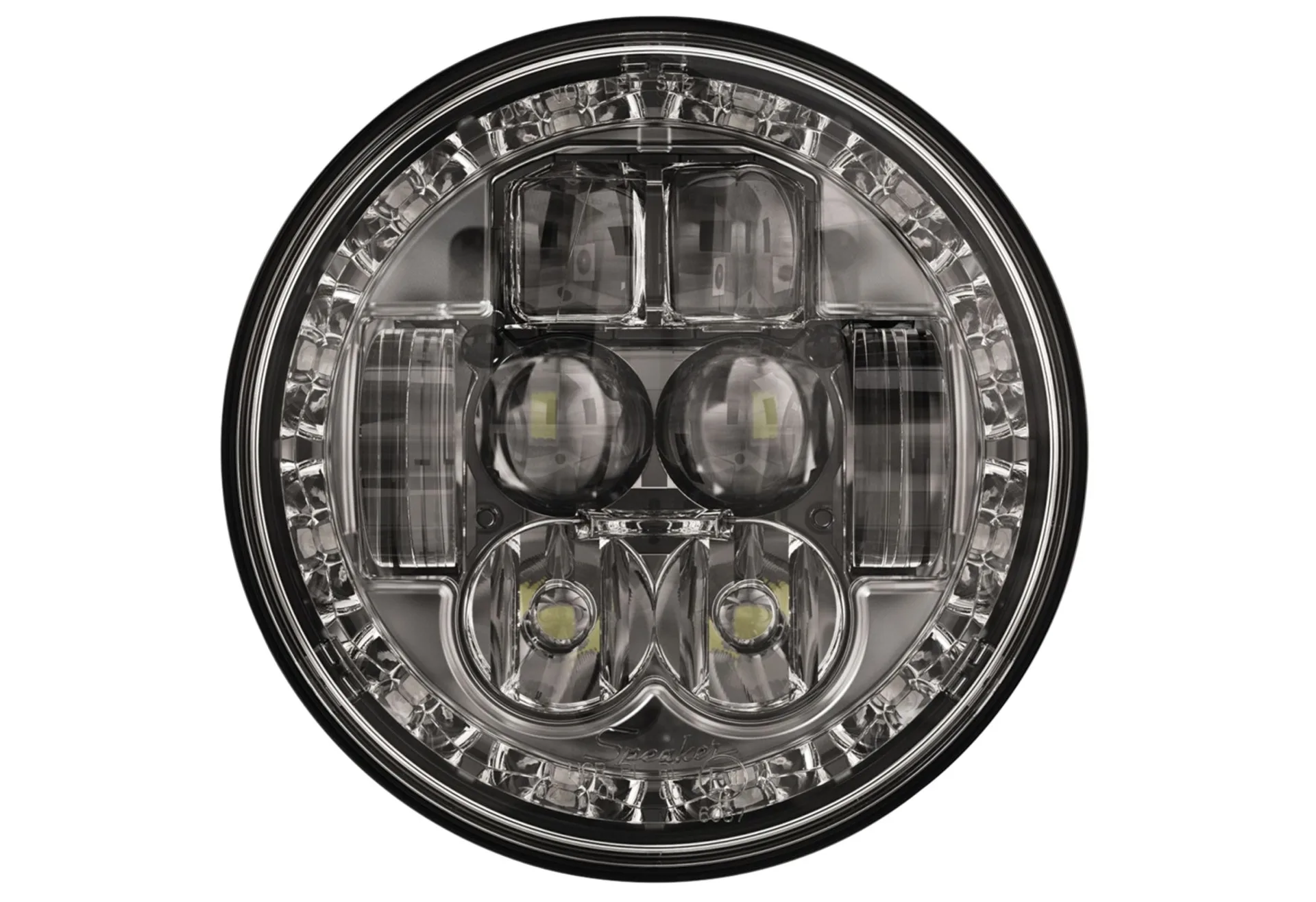 JW Speaker 8630 Evo LED-Hauptscheinwerfer 5.6“ ø 142 x 86 mm, schwarz, 12/24 V, E-geprüft, IP67, Einbauversion