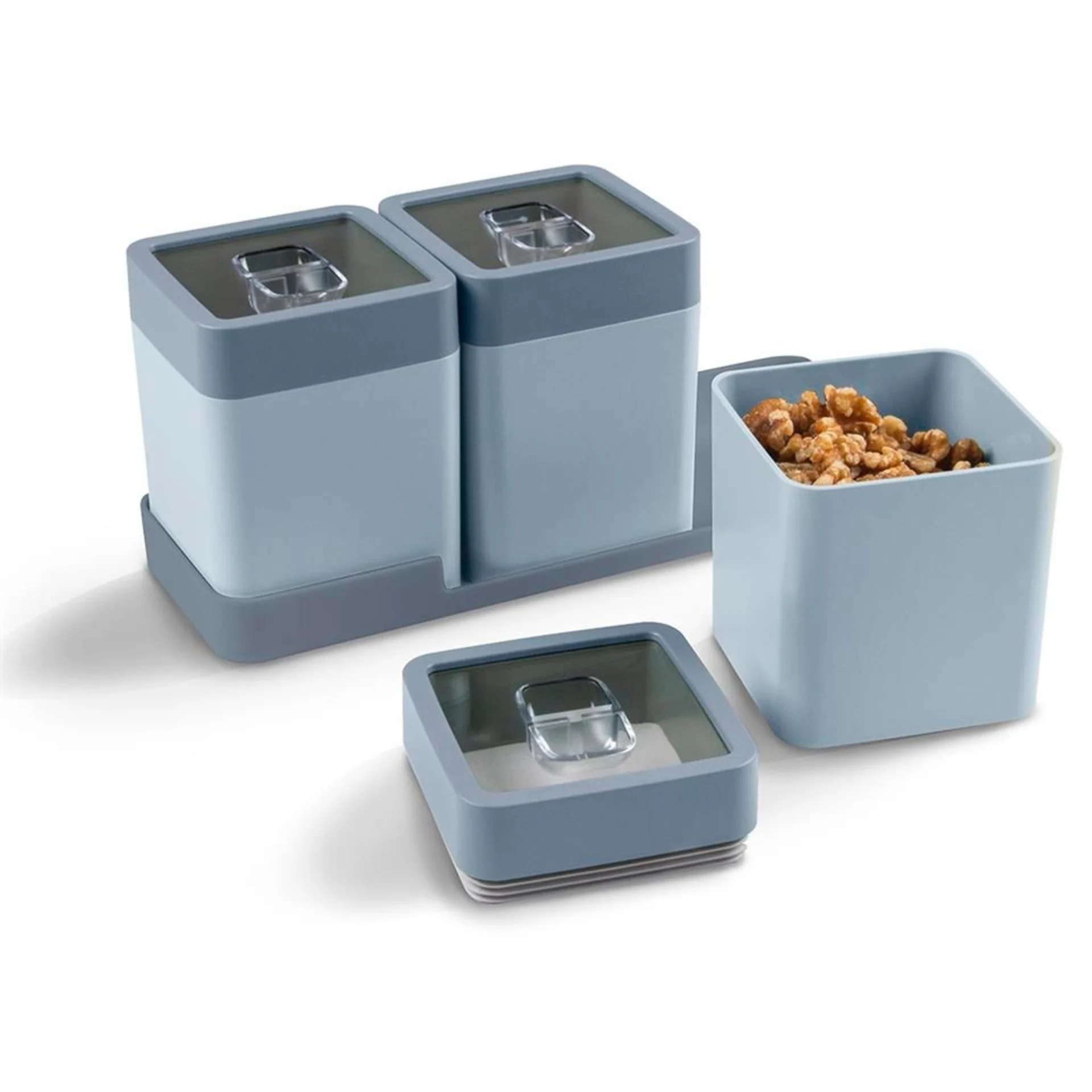 Sunware Sigma Dry food Set 0,6 litre avec plateau bleu foncé Sunware Sigma Dry food Set 0,6 litre avec plateau bleu foncé