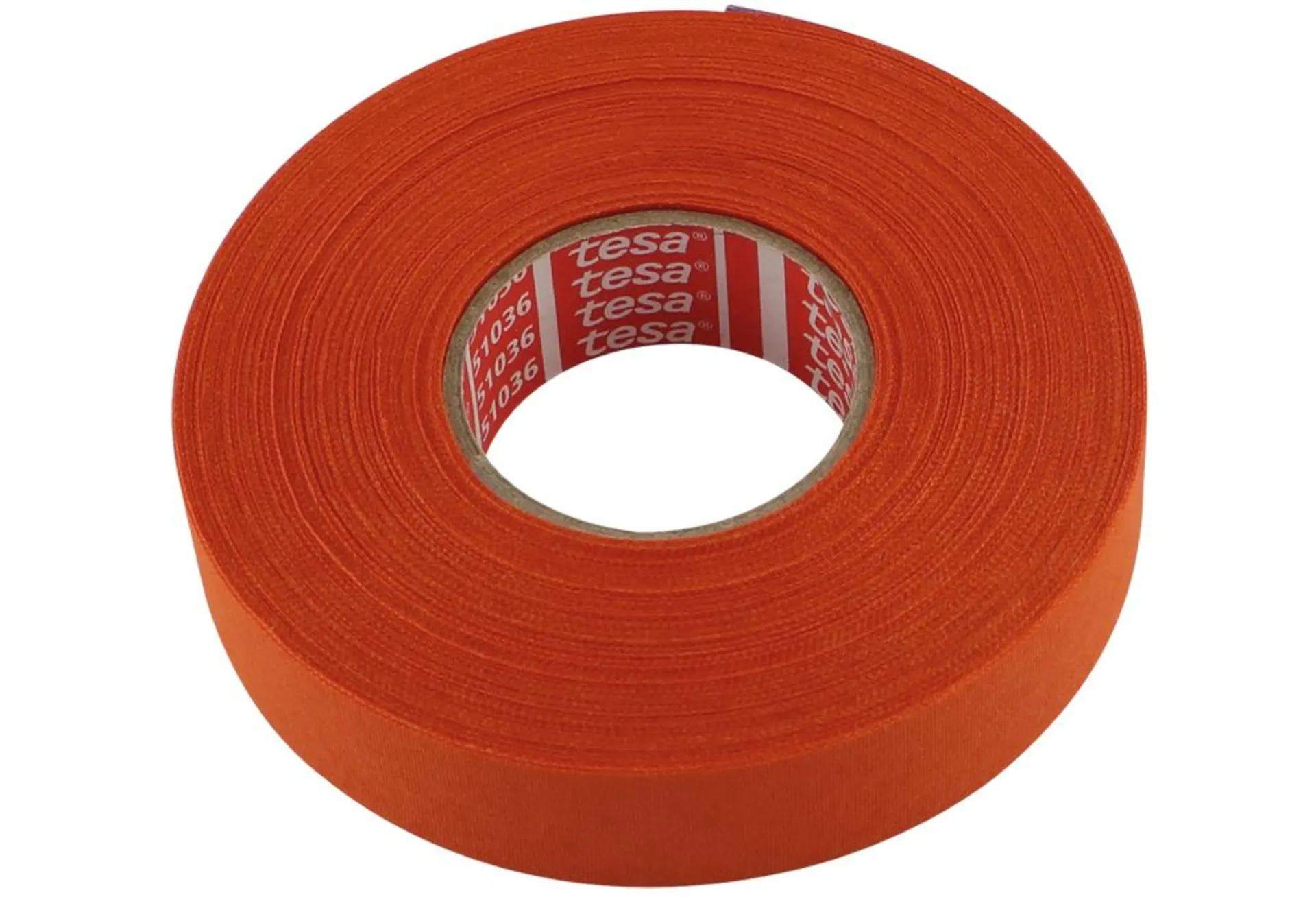 TESA - 1 Rolle Gewebeband orange PET Vlies 19 mm x 25 m, reissfest, glatte Oberfläche
