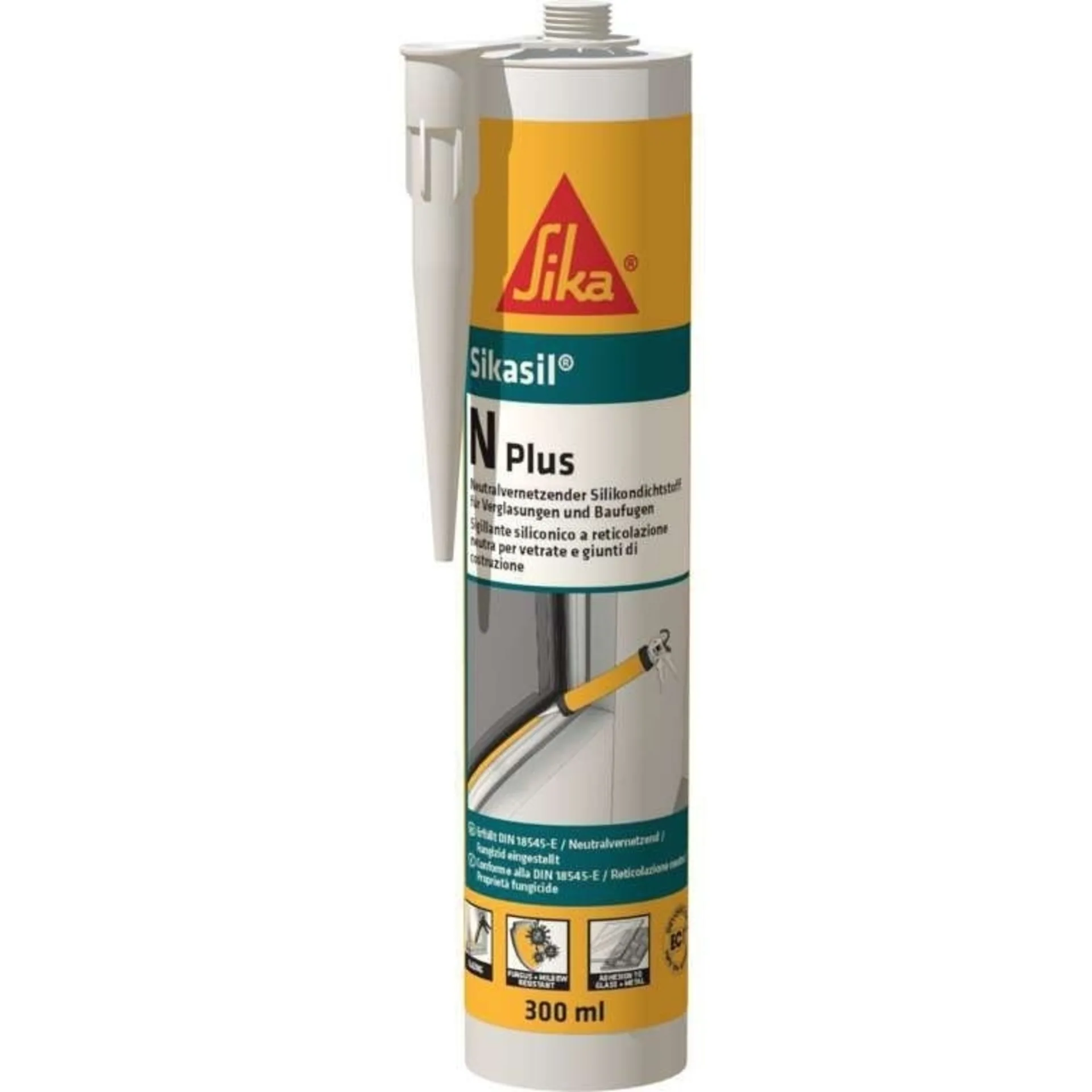 Sikasil N-Plus mastic silicone 300 ml transparent