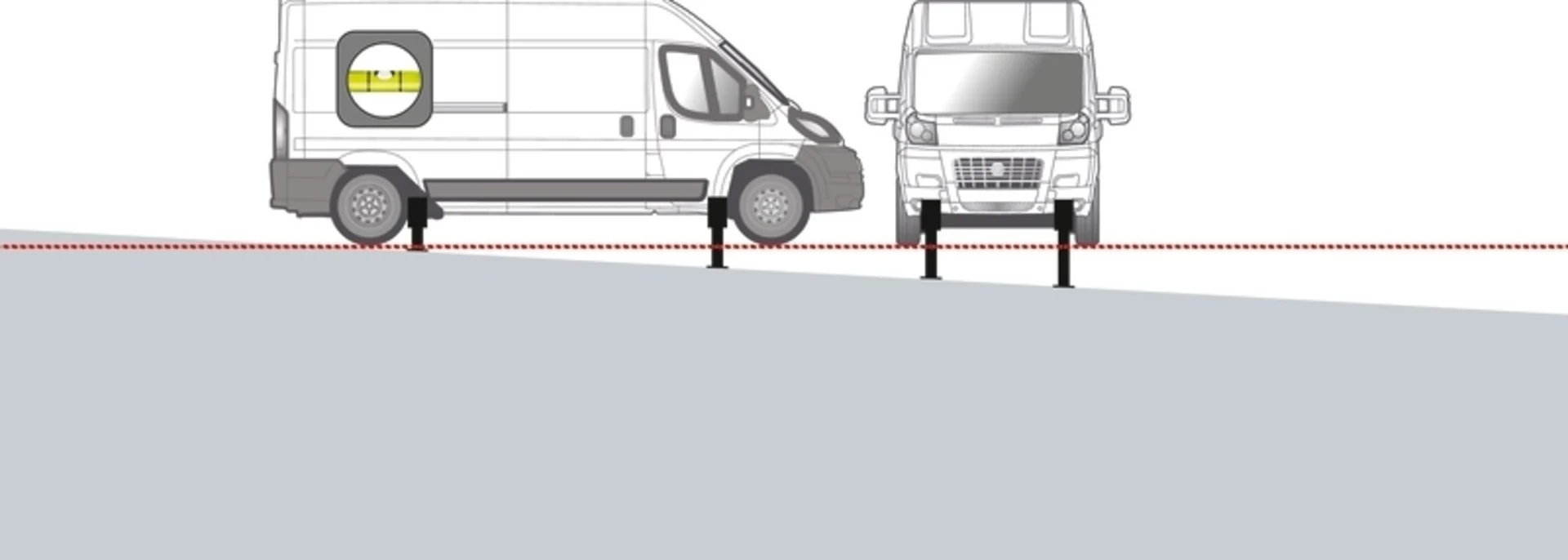 Autolift für Fahrzeuge bis 5 Tonnen mit 4 Hubstützen
