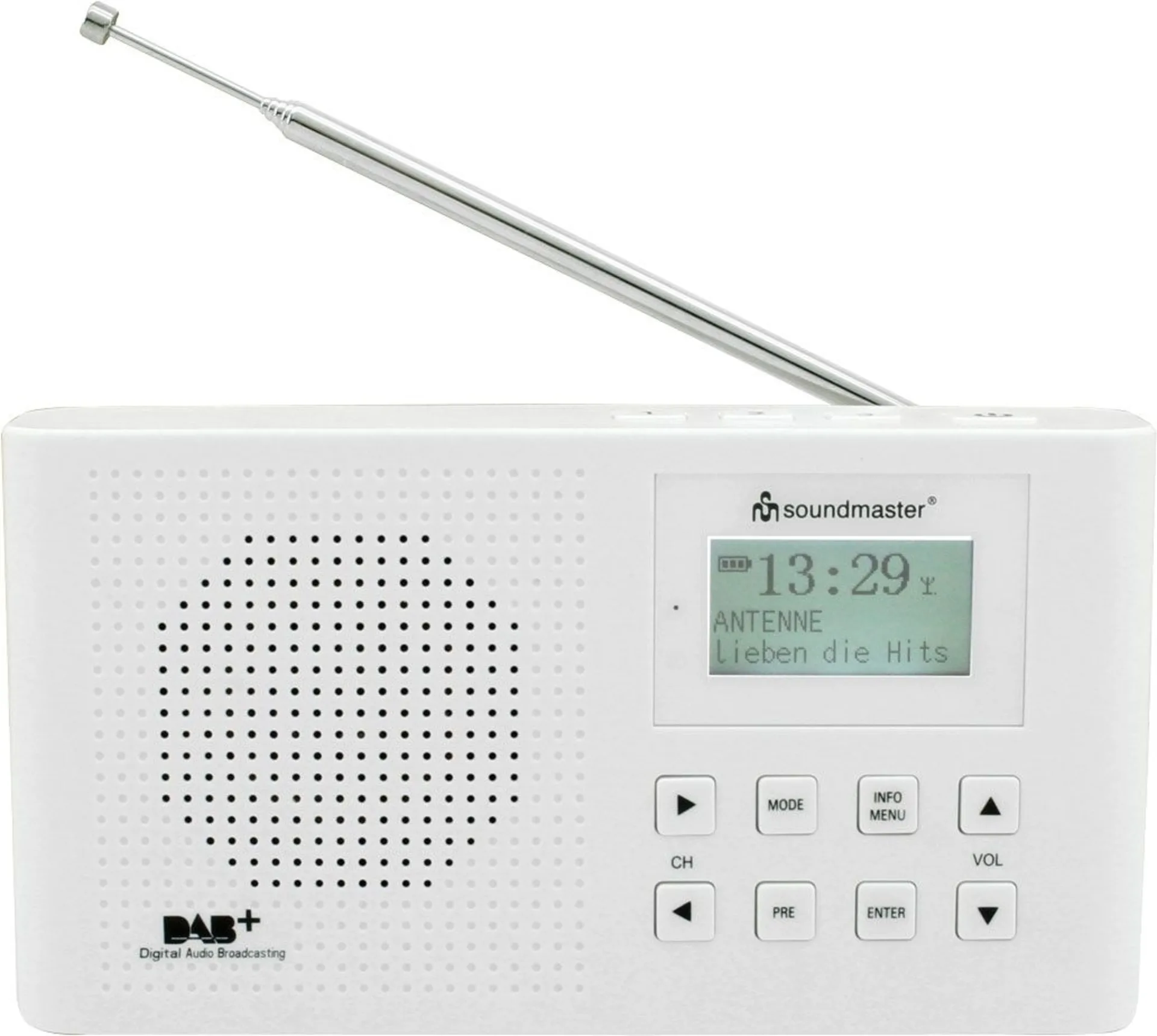 Soundmaster DAB160 DAB+ / UKW Digitalradio weiß