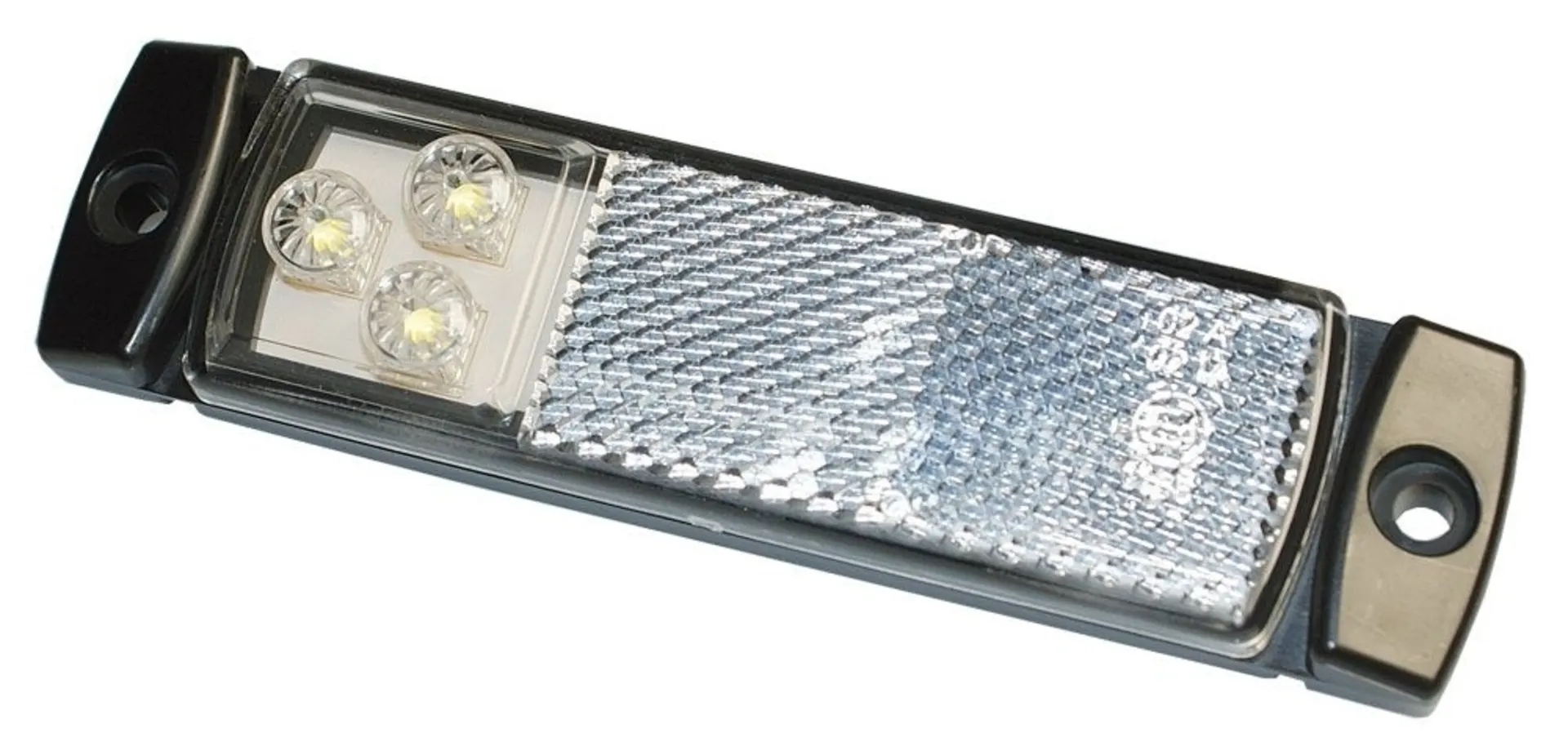 LED-Positionsleuchte 12/24V weiss 130x32x14mm, Kabel 1000mm