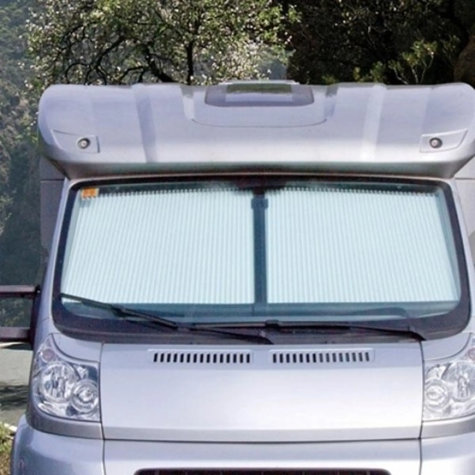 Remis REMIfront III Obscurcissement de la cabine Pare-brise Mercedes Benz Sprinter (année de construction 2006 - 2018) et VW Crafter (année de construction 2006 - 2016) Pied de rétroviseur coudé
