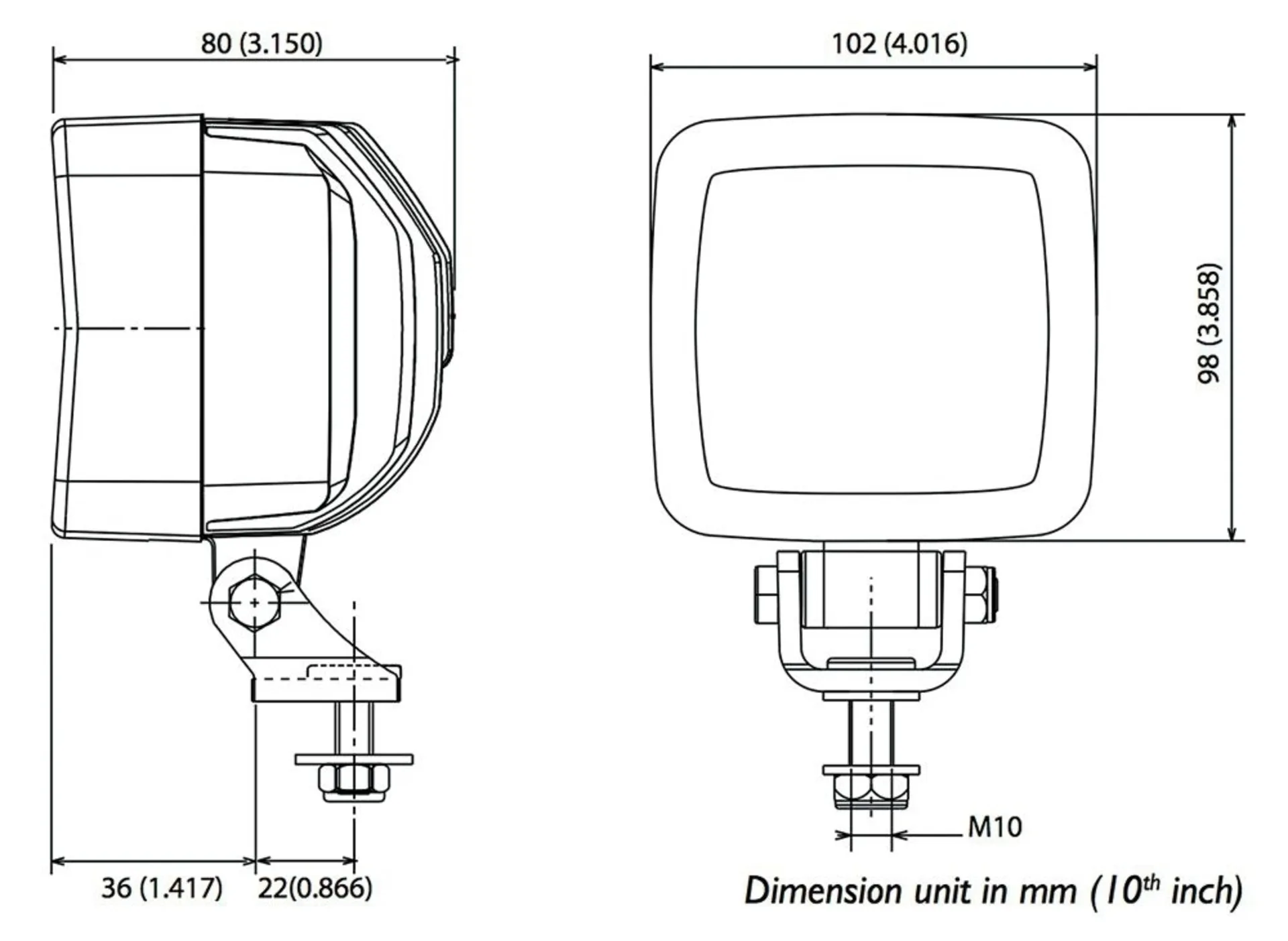 ABL - Projecteur de travail à LED 12/24V