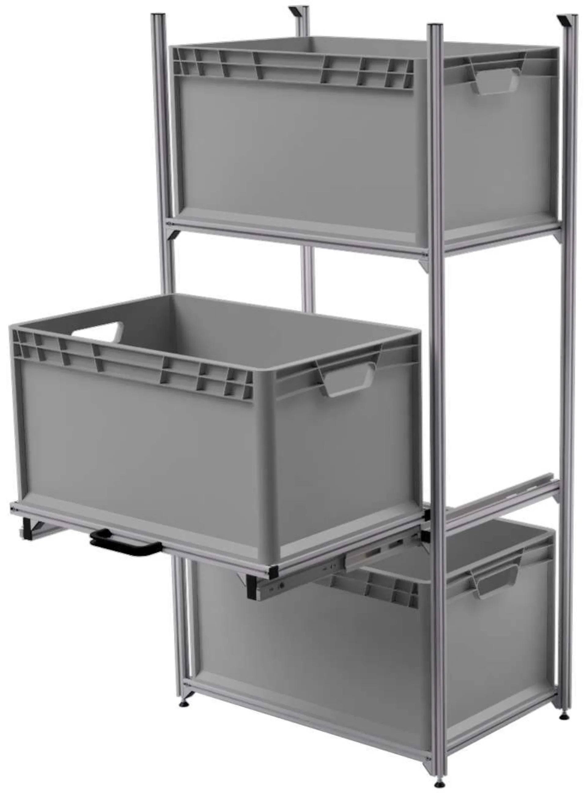 Regalsystem Quer 64 mit Teleskop SYS-Rack