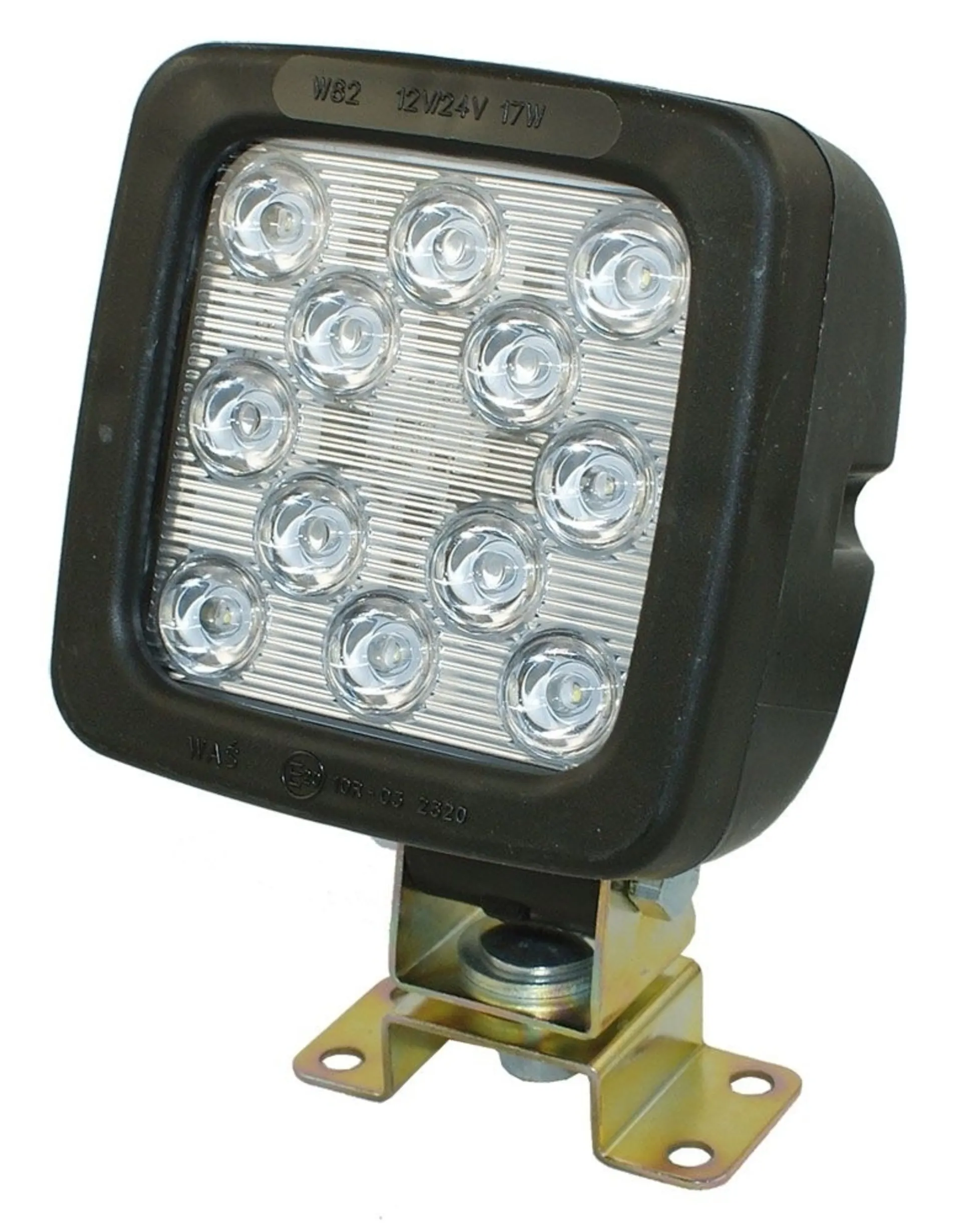 WAS - LED-Arbeitsscheinw. 12/24V 100x100mm, 2000Lumen, IP68, 10-35V, 17W
