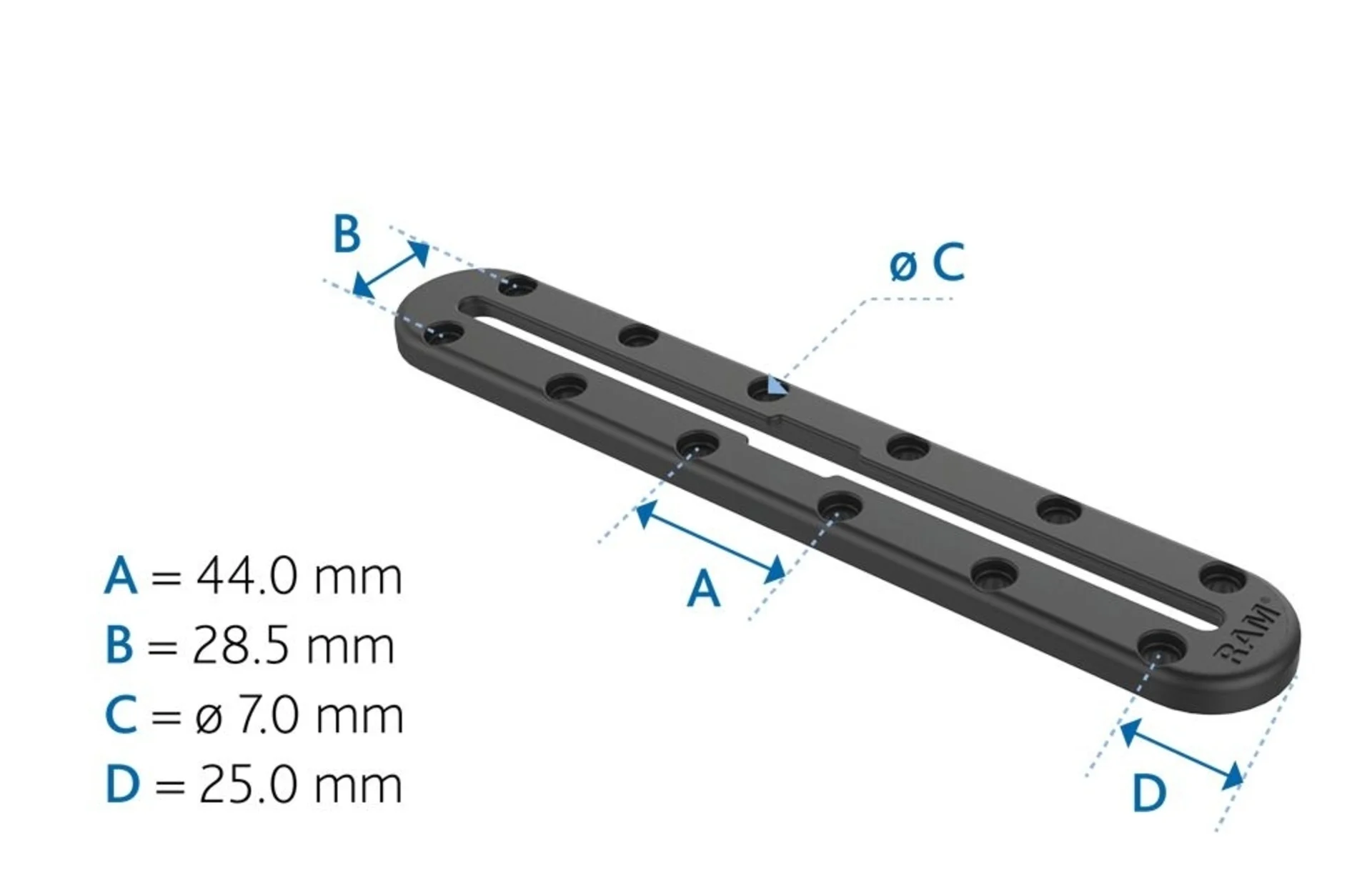 RAM Mounts Rail Tough-Track 228.6 mm