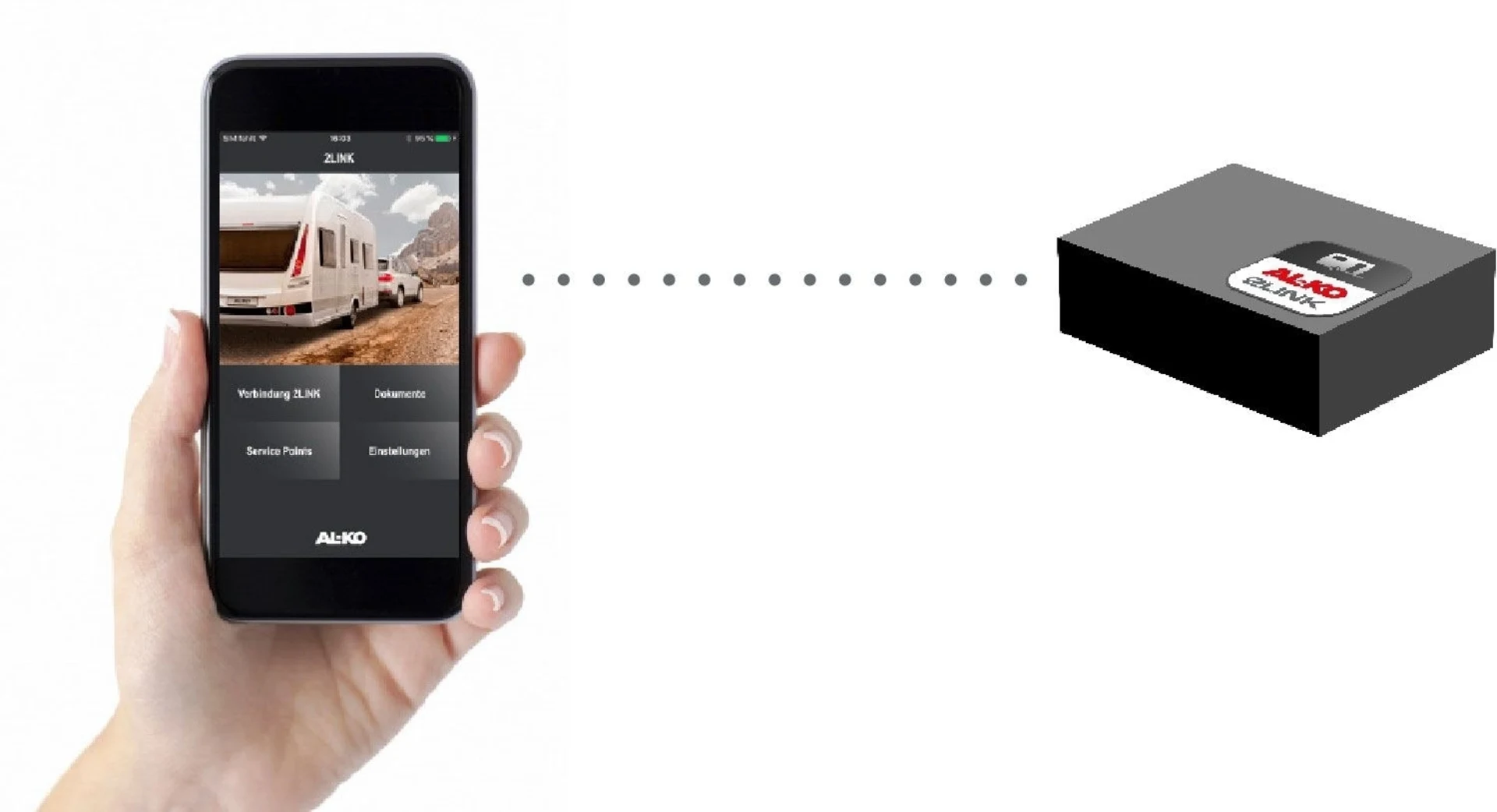Boîte AL-KO 2LINK avec technologie Bluetooth