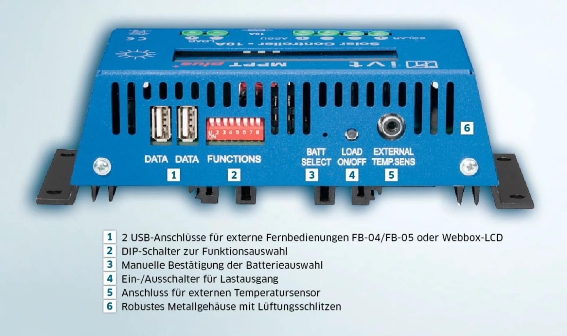 IVT MPPTplus Solar-Controller Laderegler 12 V / 24 V 30 A