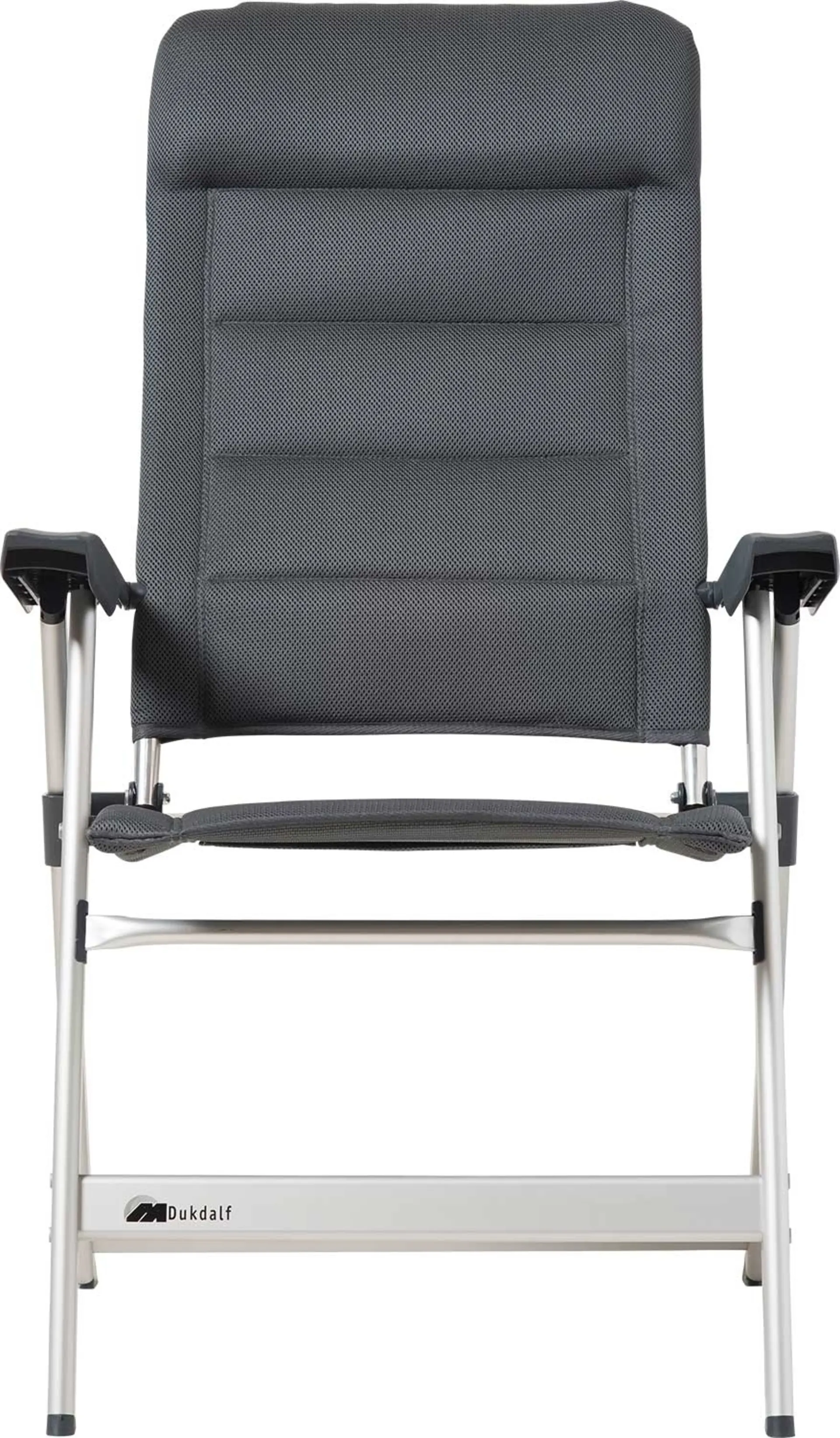 Chaise de camping Dukdalf Brillante, anthracite, 100 % polyester