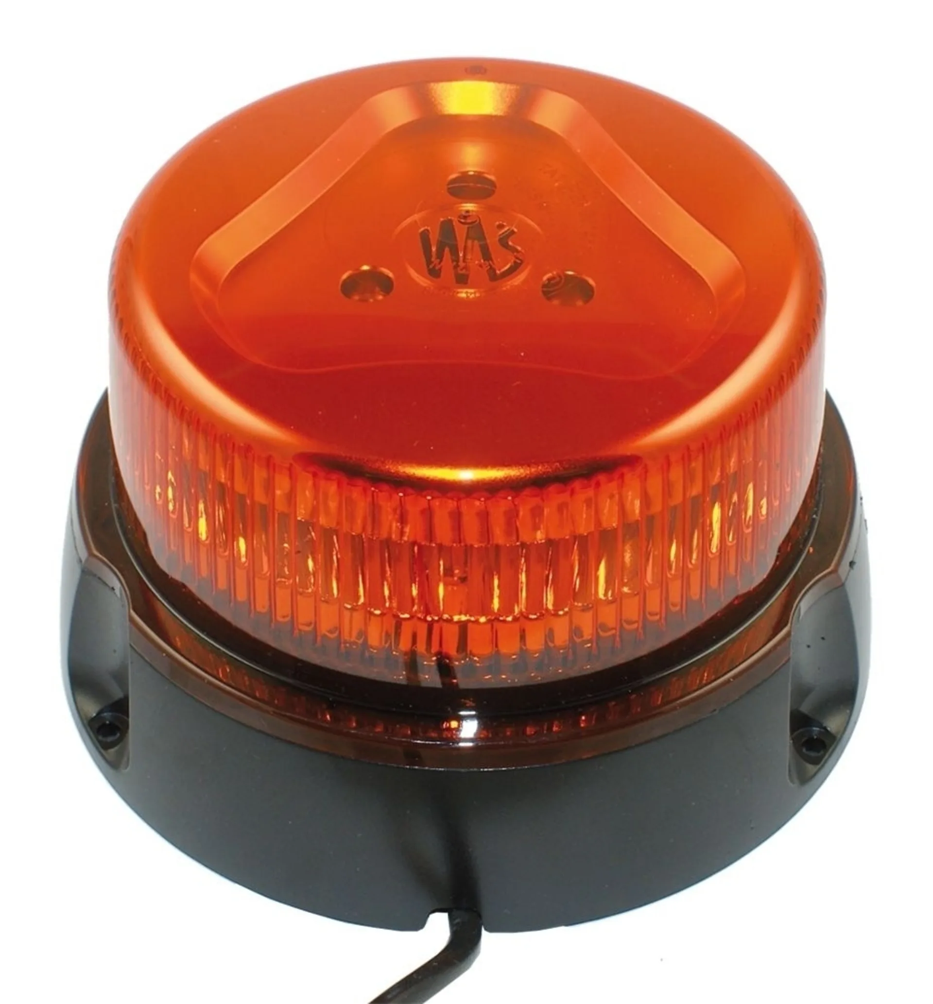 WAS LED-Blitz-/Rundumleuchte 12/24 V gelb ø 162 × 108 mm, IP68, Festmontage WAS LED-Blitz-/Rundumleuchte 12/24 V gelb ø 162 × 108 mm, IP68, Festmontage