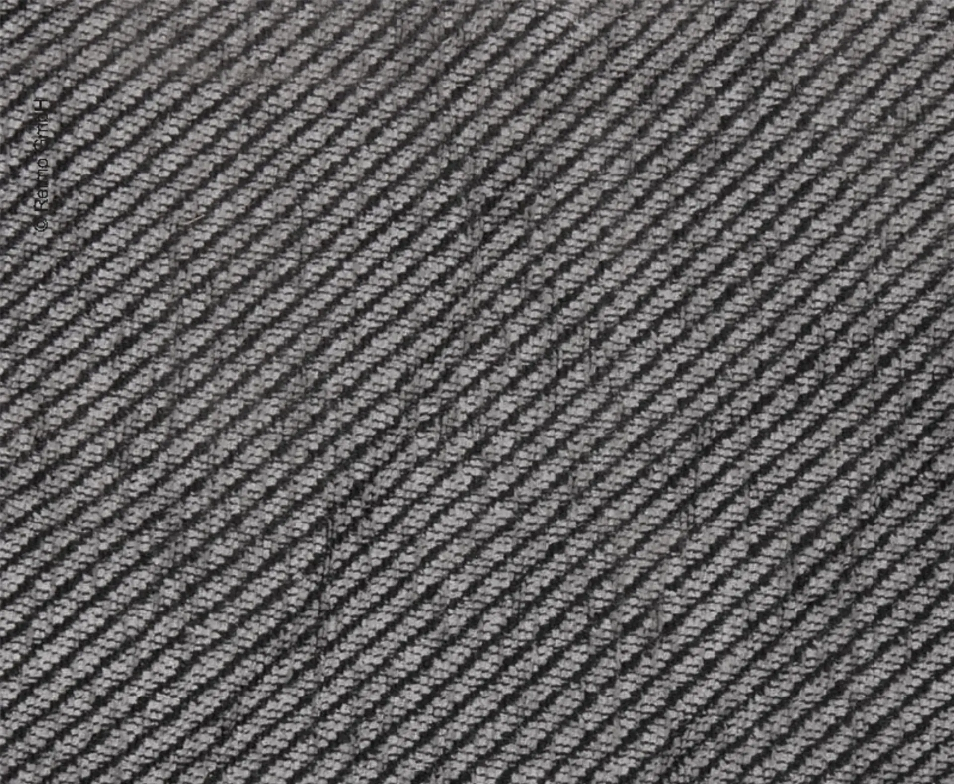 FASP Stoff Grau / Schwarz - 140 cm
