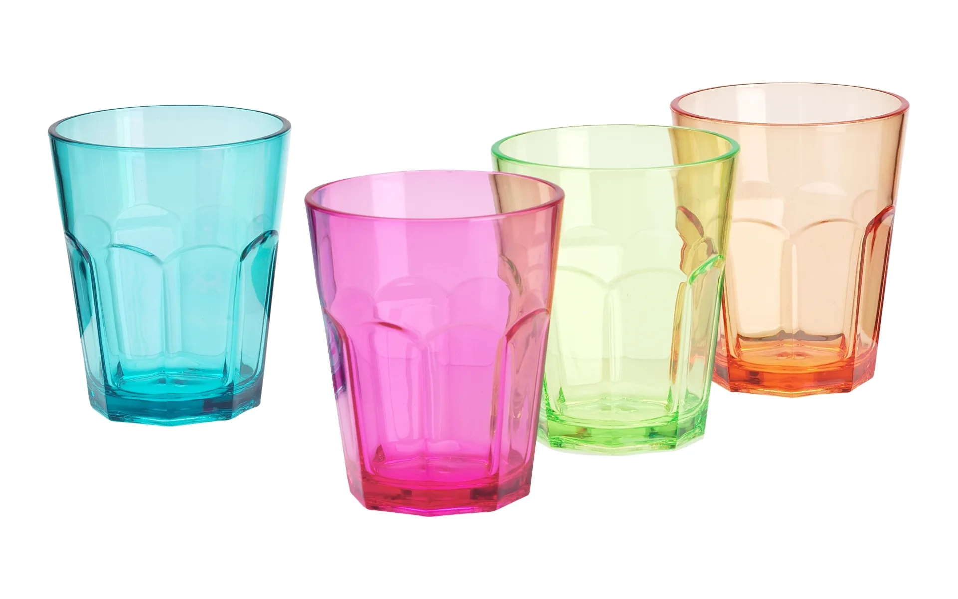 Verres à boire Soda 340 ml set de 4 verres multicolores