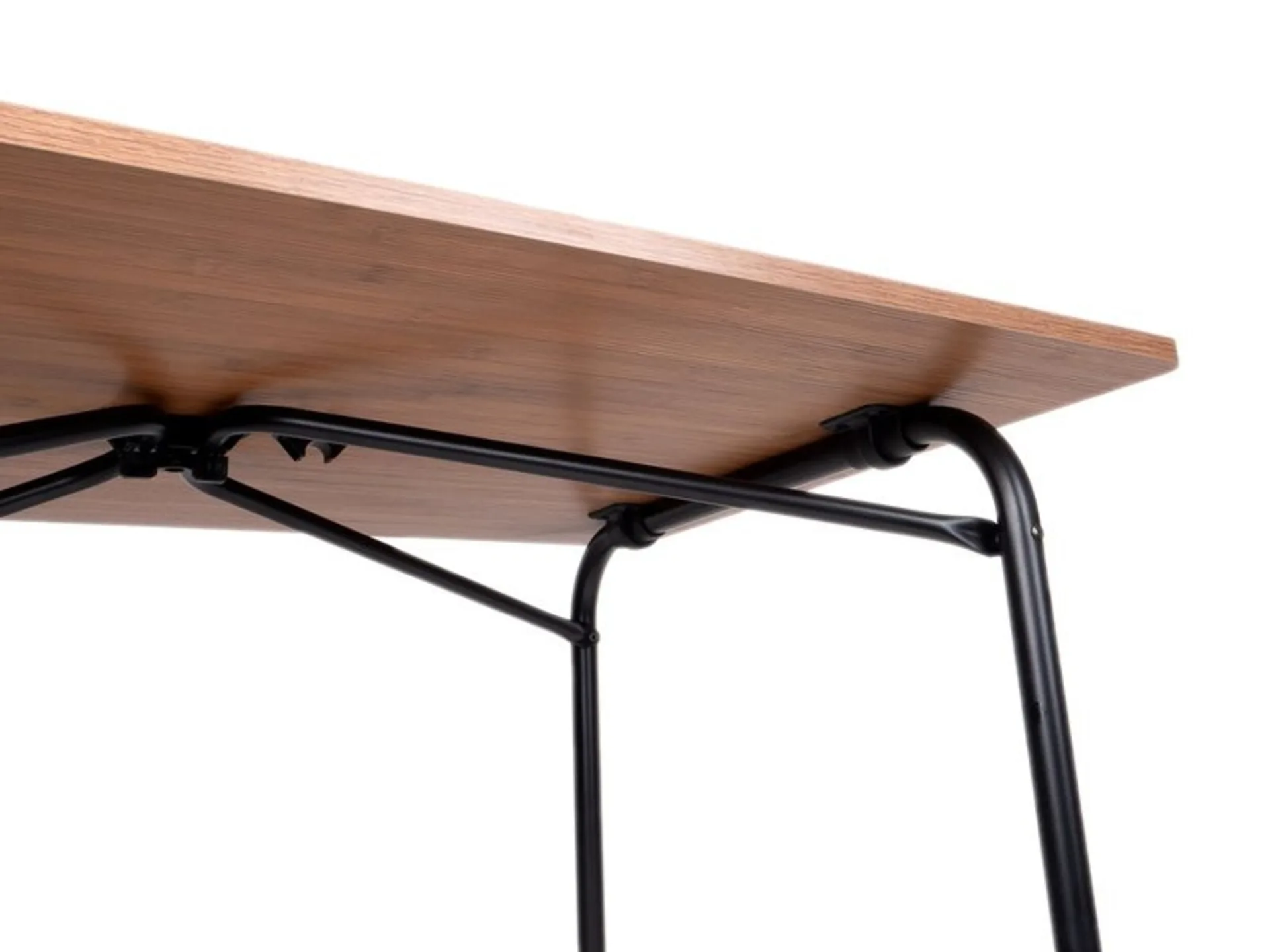 Leichtgewichtiger Campingtisch mit Bambus-Dekor, 80x60cm