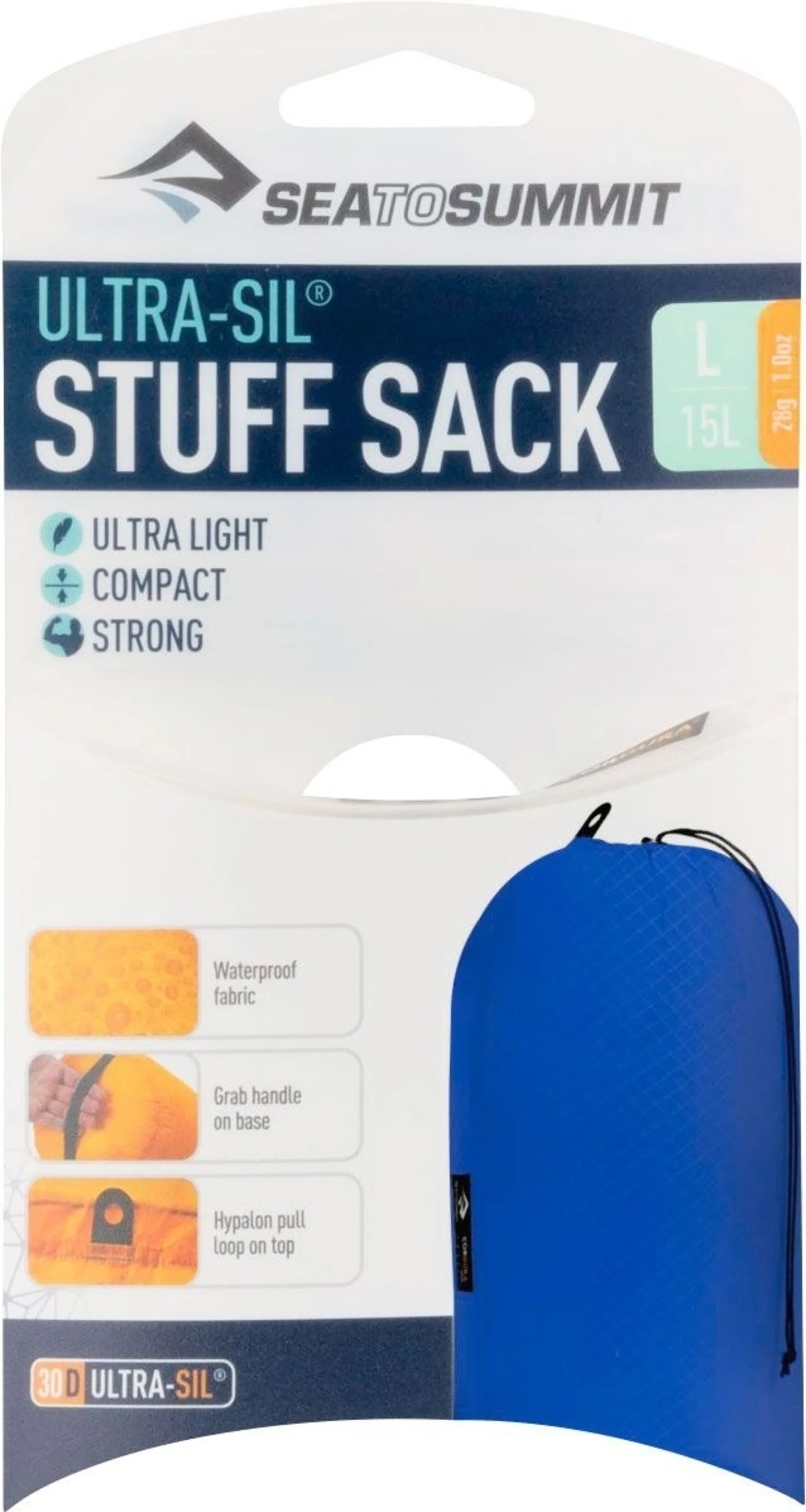 Sea to Summit Ultra-Sil Stuff Sack Packsack 15 Liter blau