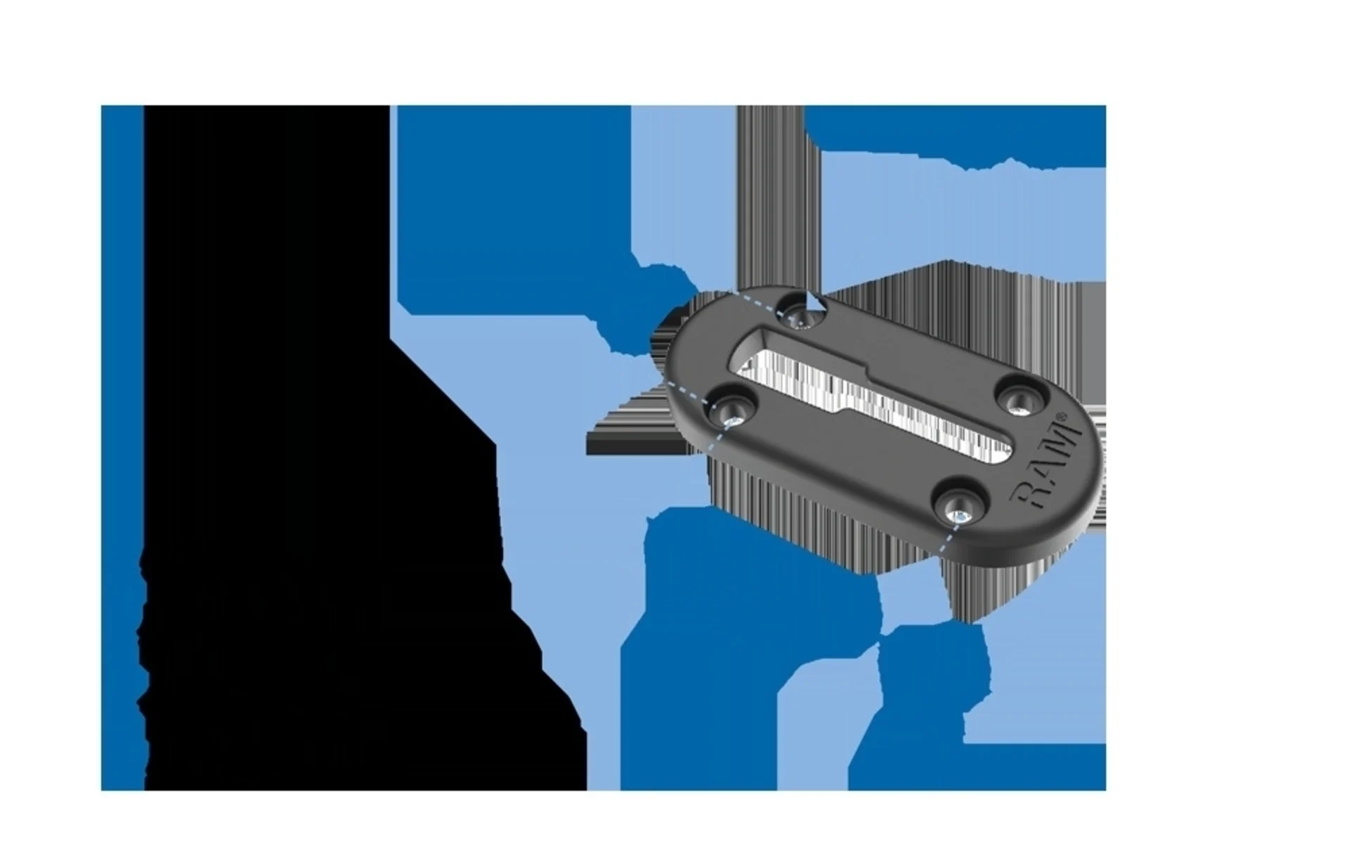 RAM Mounts Tough-Track-Schiene 50.8 mm zur einfachen Befestigung von Basisplatten