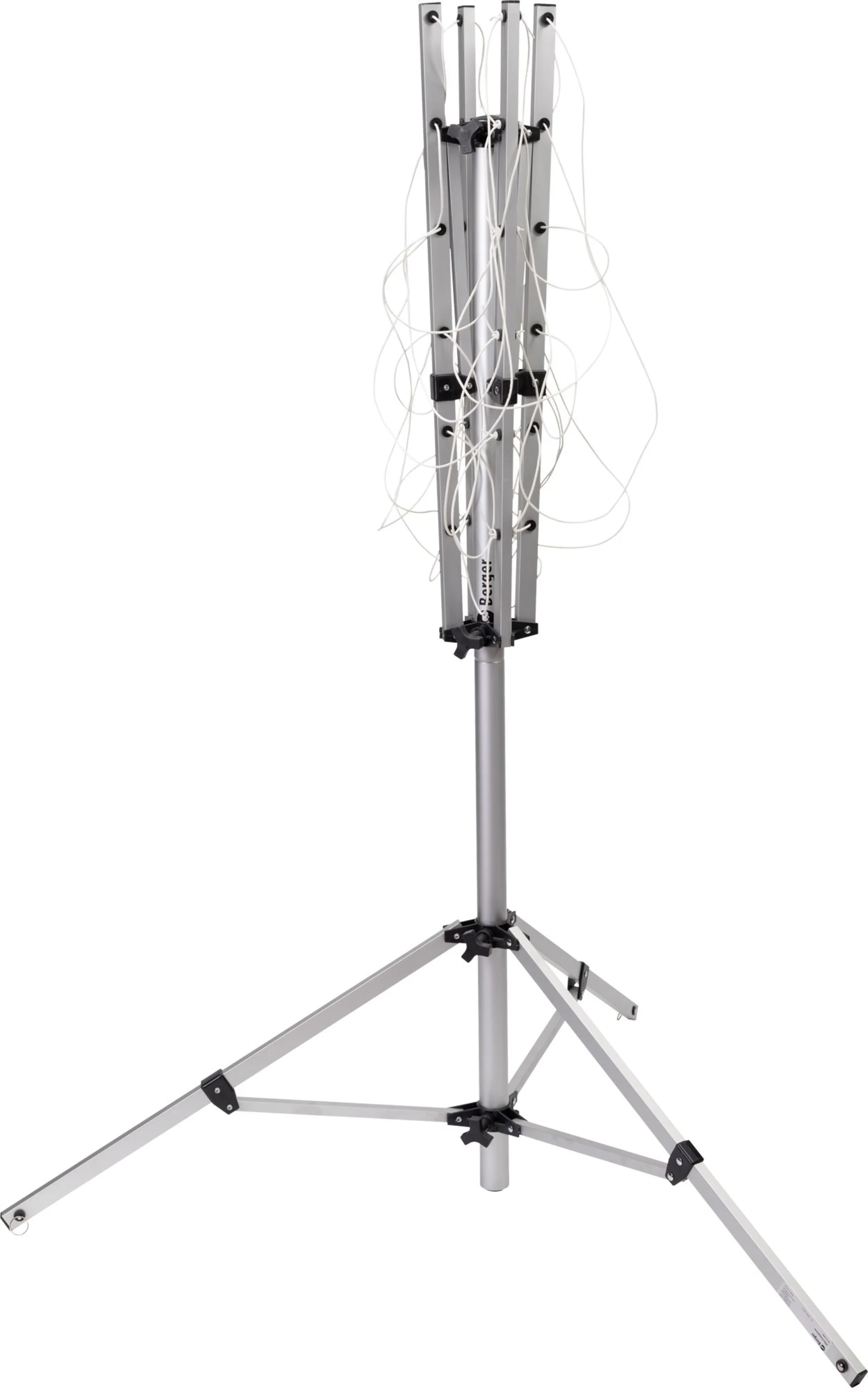 Berger Wäschespinne & Sat-Stativ inkl. Packsack silber