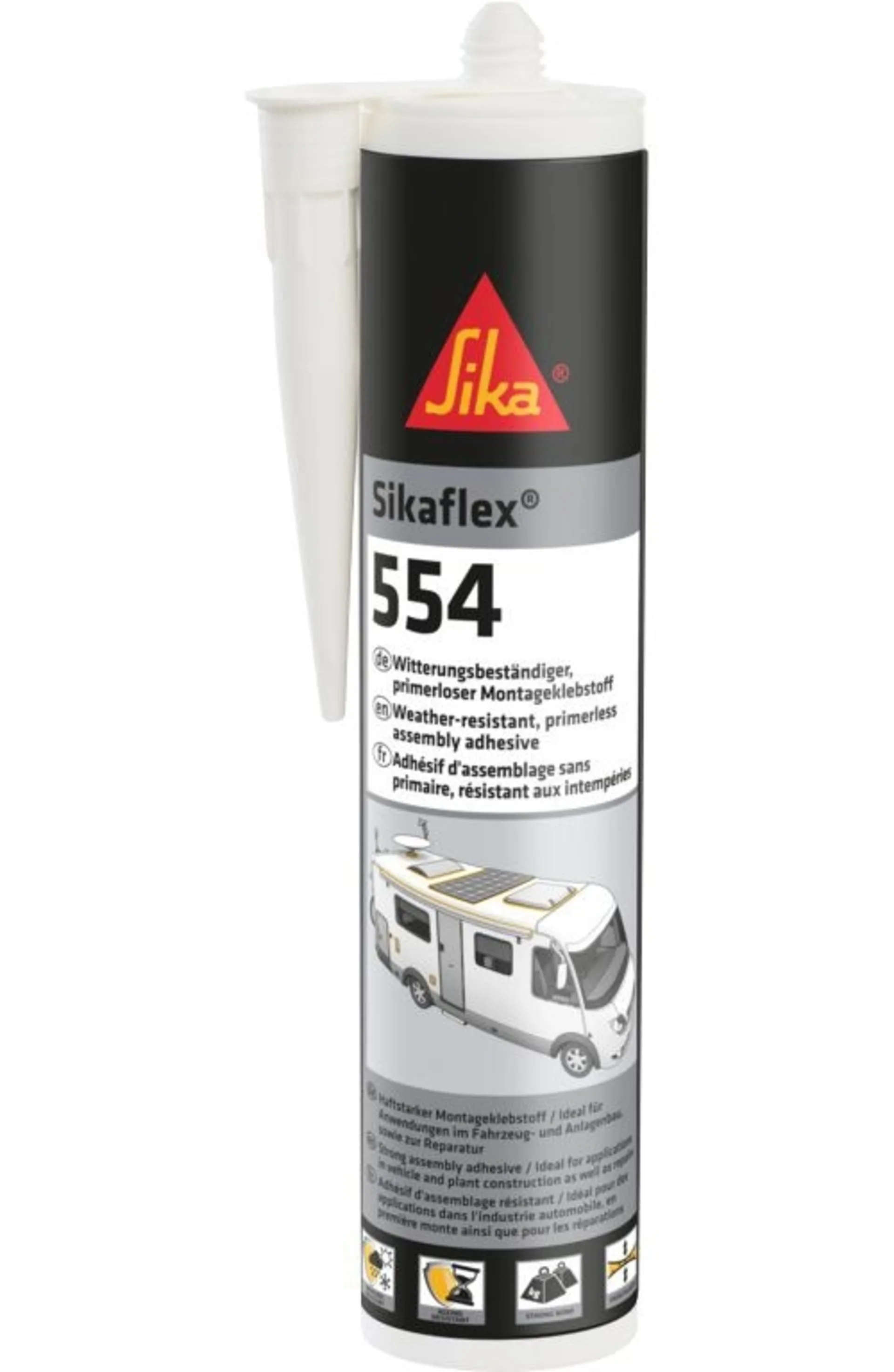 Sika Sikaflex 554 Colle de montage cartouche 300 ml blanc
