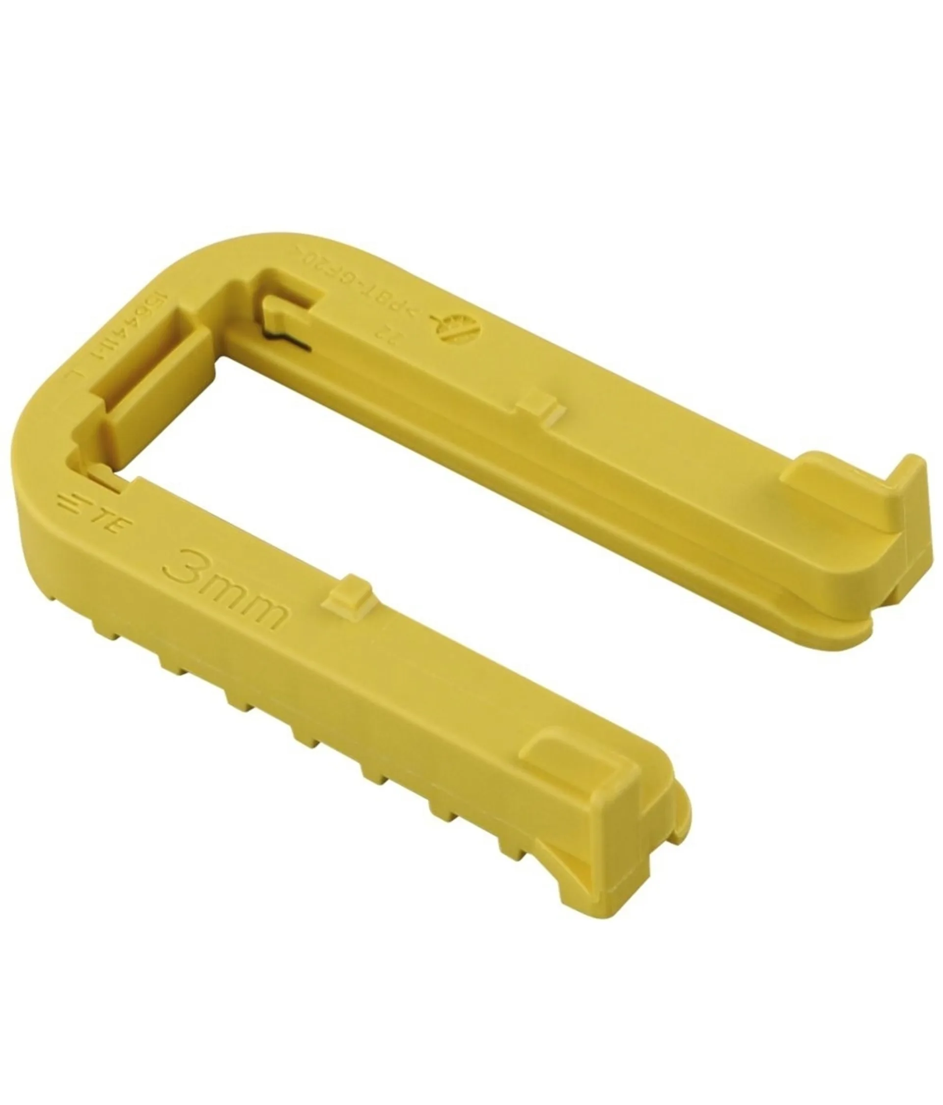 Befestigungsschieber HDSCS Typ E gelb 3.0 mm