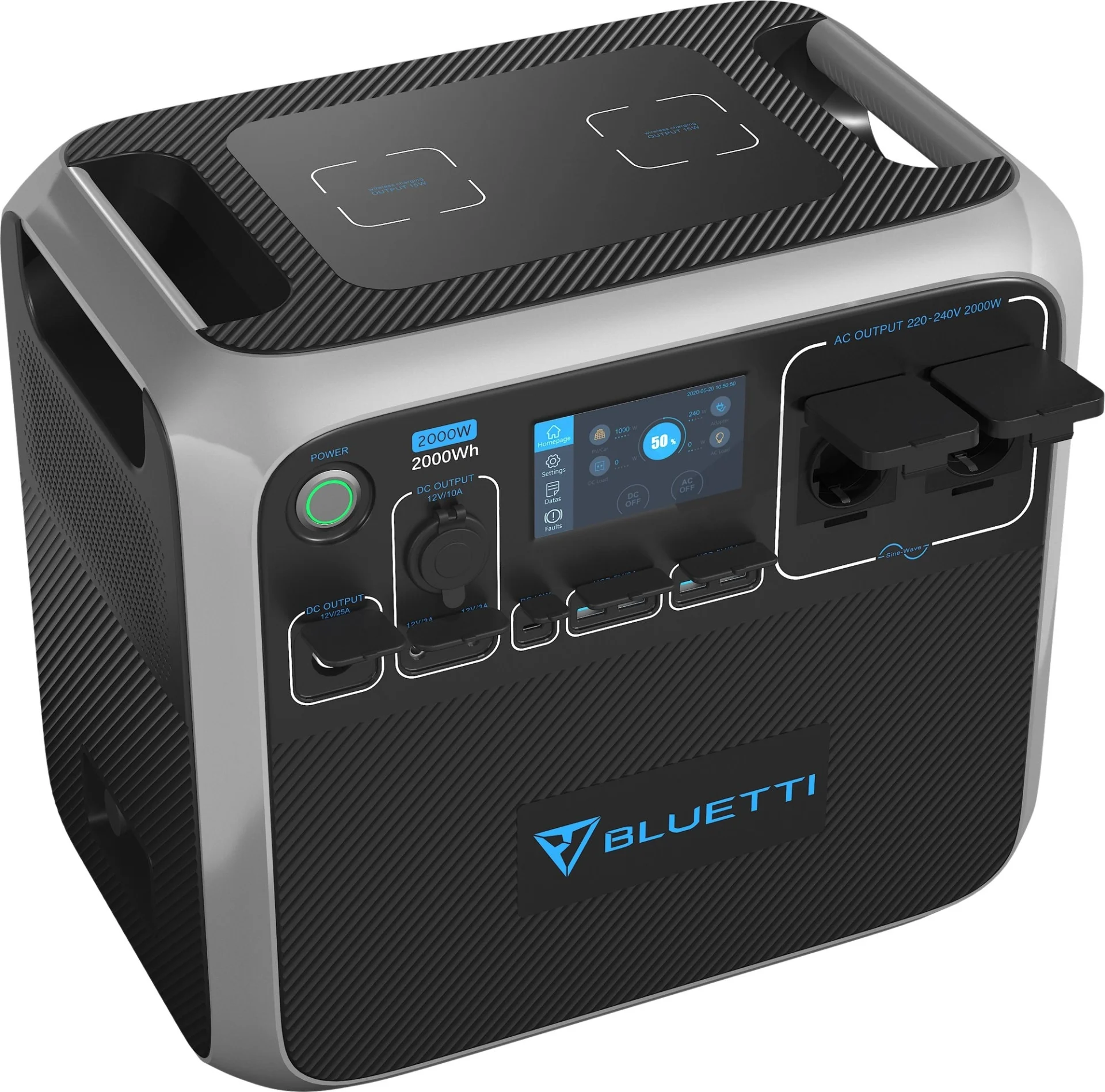 Station d'alimentation portable BLUETTI AC200P - Gris - UE