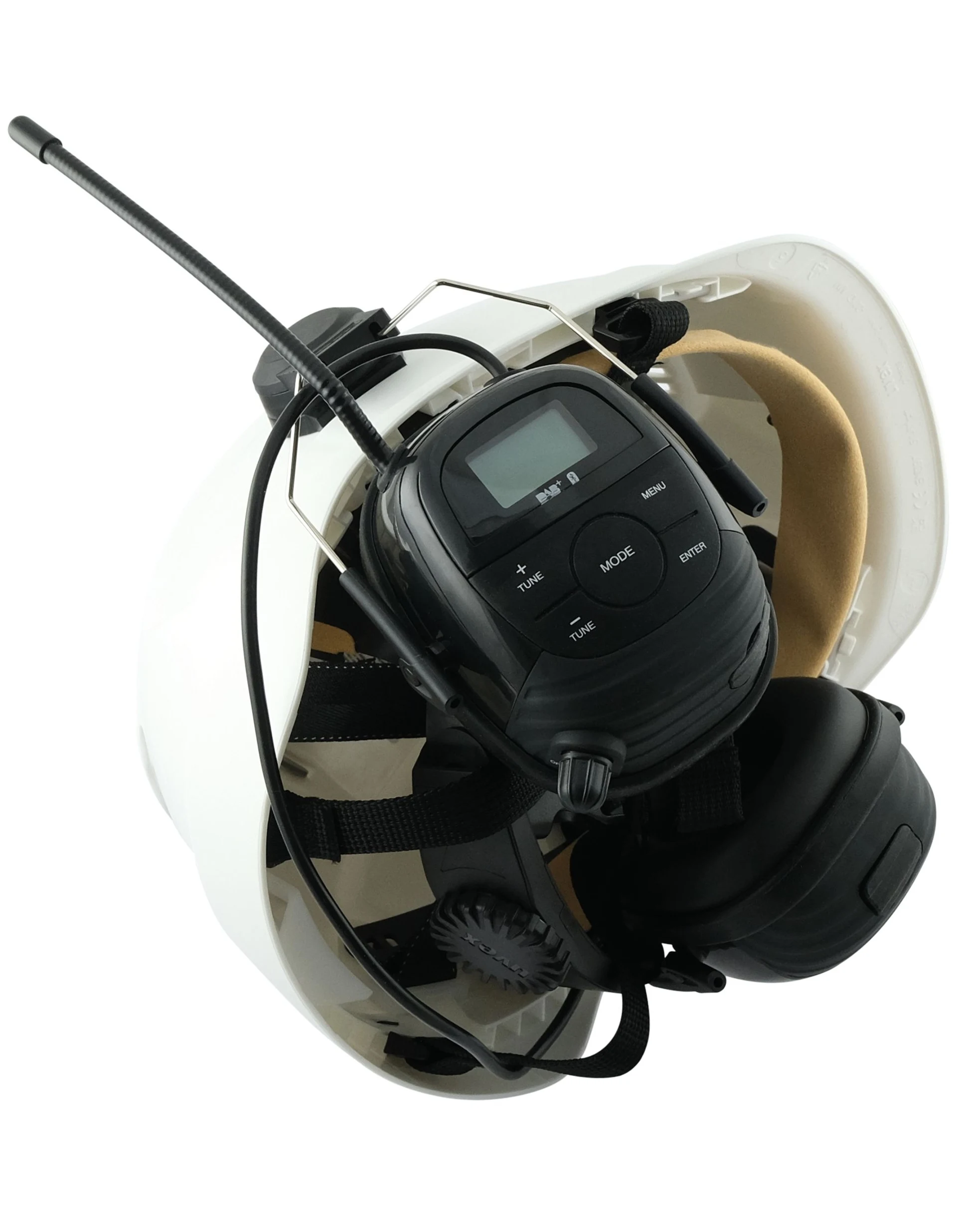 WOLF Helmet PRO Gehörschutz mit FM/DAB+-Radio mit FM- und DAB+Radio, Bluetooth, Lithium-Akku, SNR 24 dB, IPX4 WOLF Helmet PRO Gehörschutz mit FM/DAB+-Radio mit FM- und DAB+Radio, Bluetooth, Lithium-Akku, SNR 24 dB, IPX4