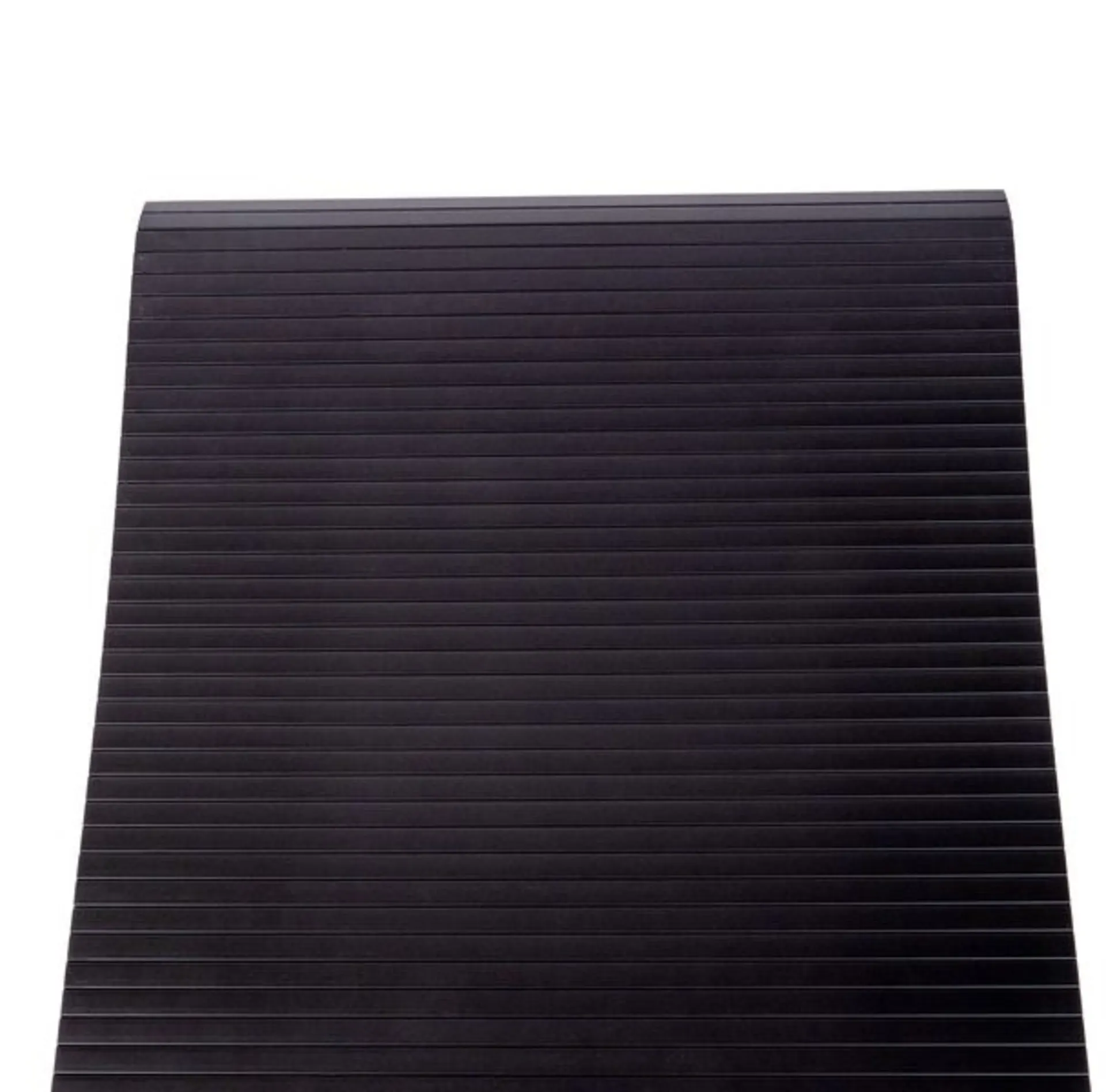 Schwarzes Rolltür-Komplettset inkl, Lamellen, Schienen, Kurven und Winkelprofil von Carbest