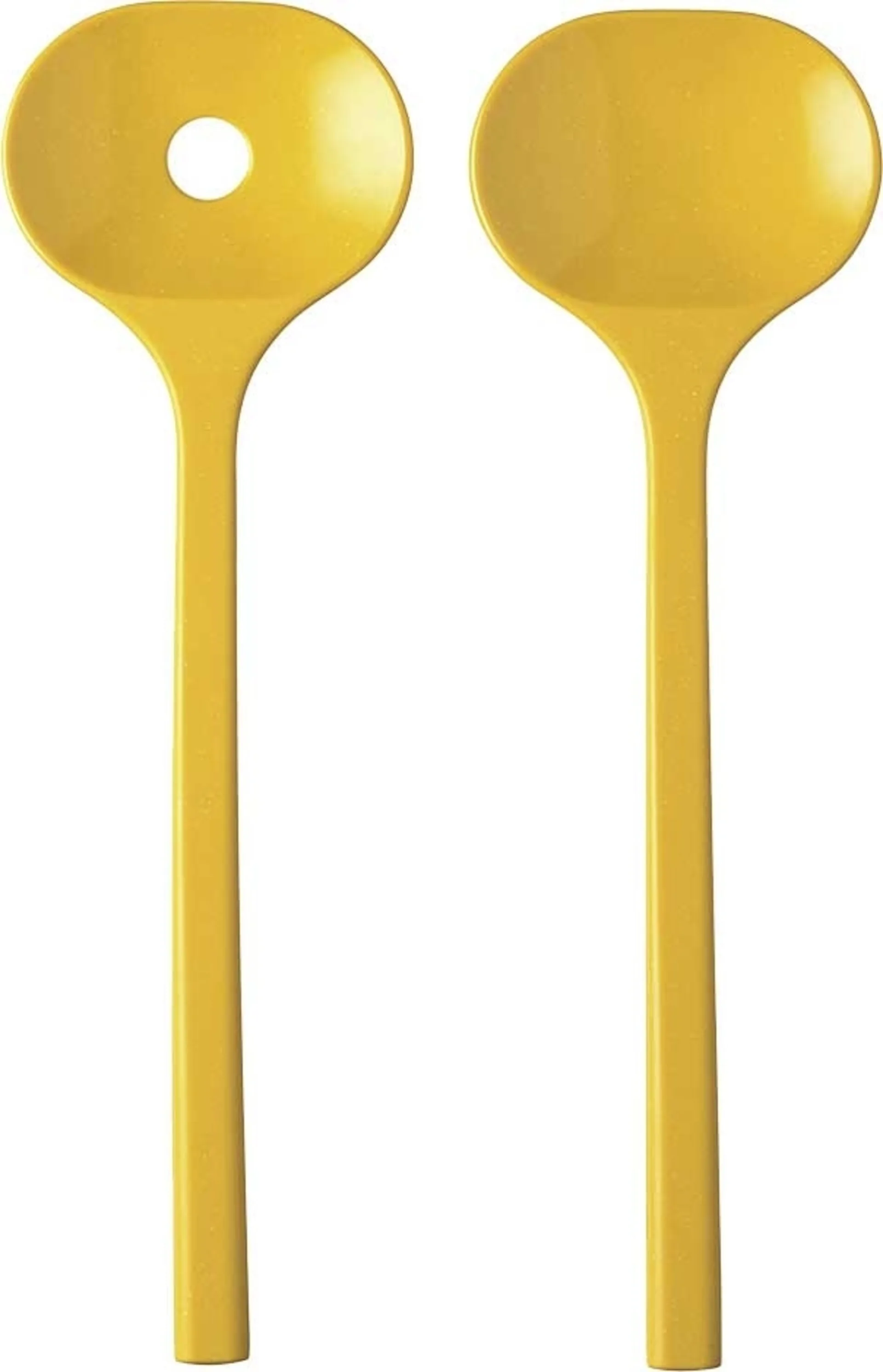 Mepal Bloom couvert à salade 2 pièces pebble yellow