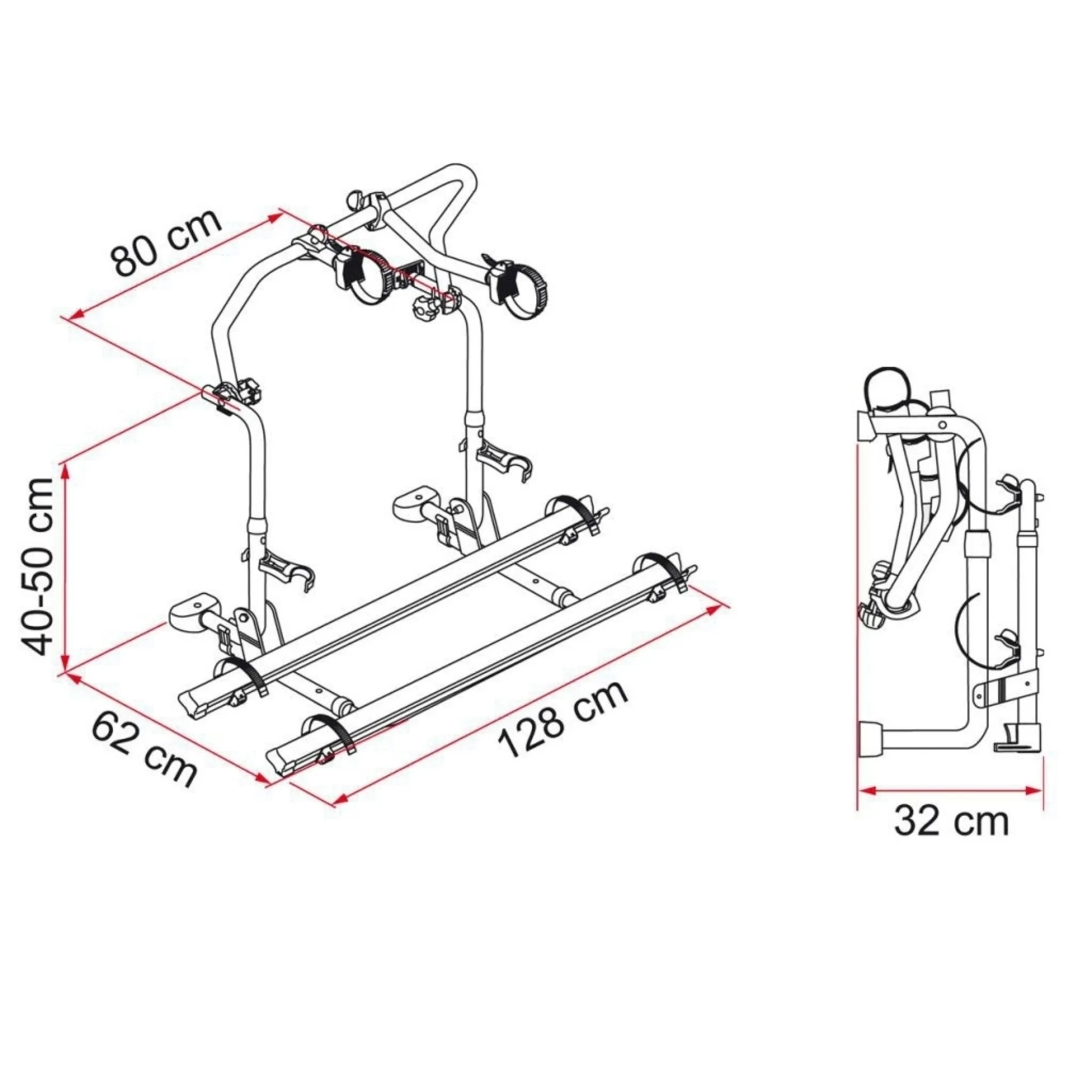 Fiamma Carry Bike Pro Fahrradträger Sonderausführung C L80