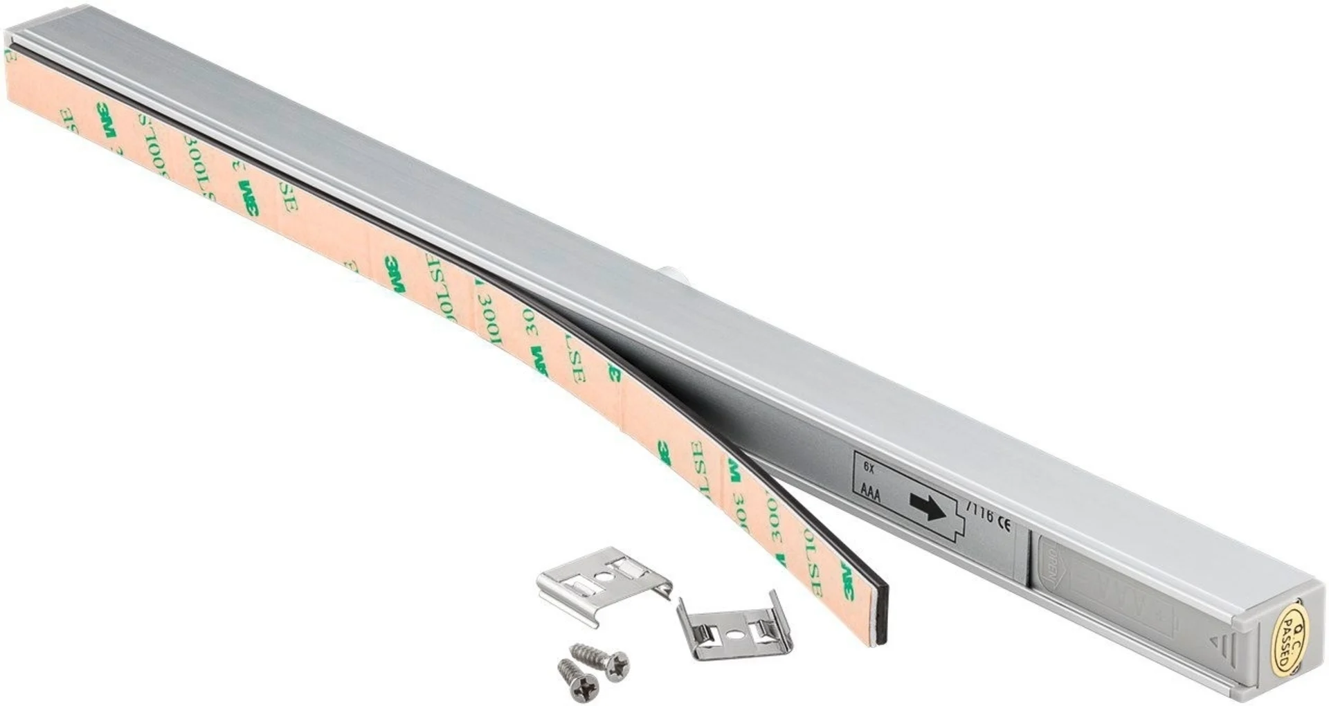 Goobay Luminaire d'agencement LED avec détecteur de mouvement 160 lumens 6500 kelvins