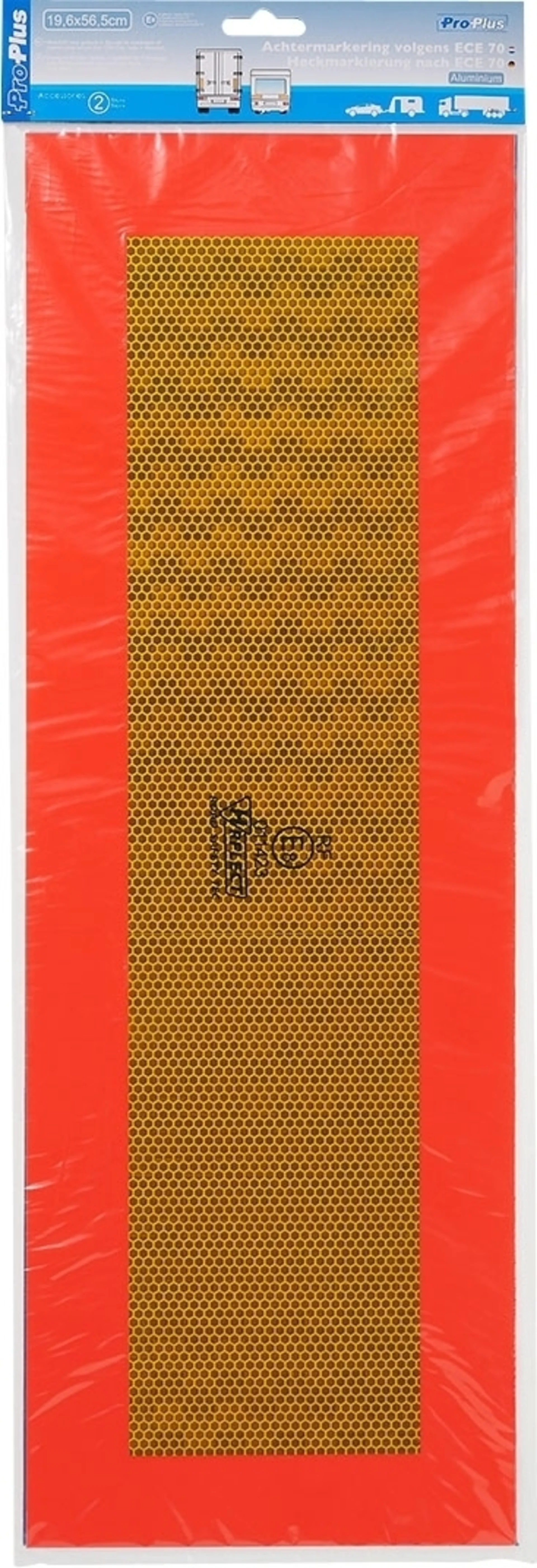 Panneau de signalisation Pro Plus en aluminium ECE 70 set de 2 pièces