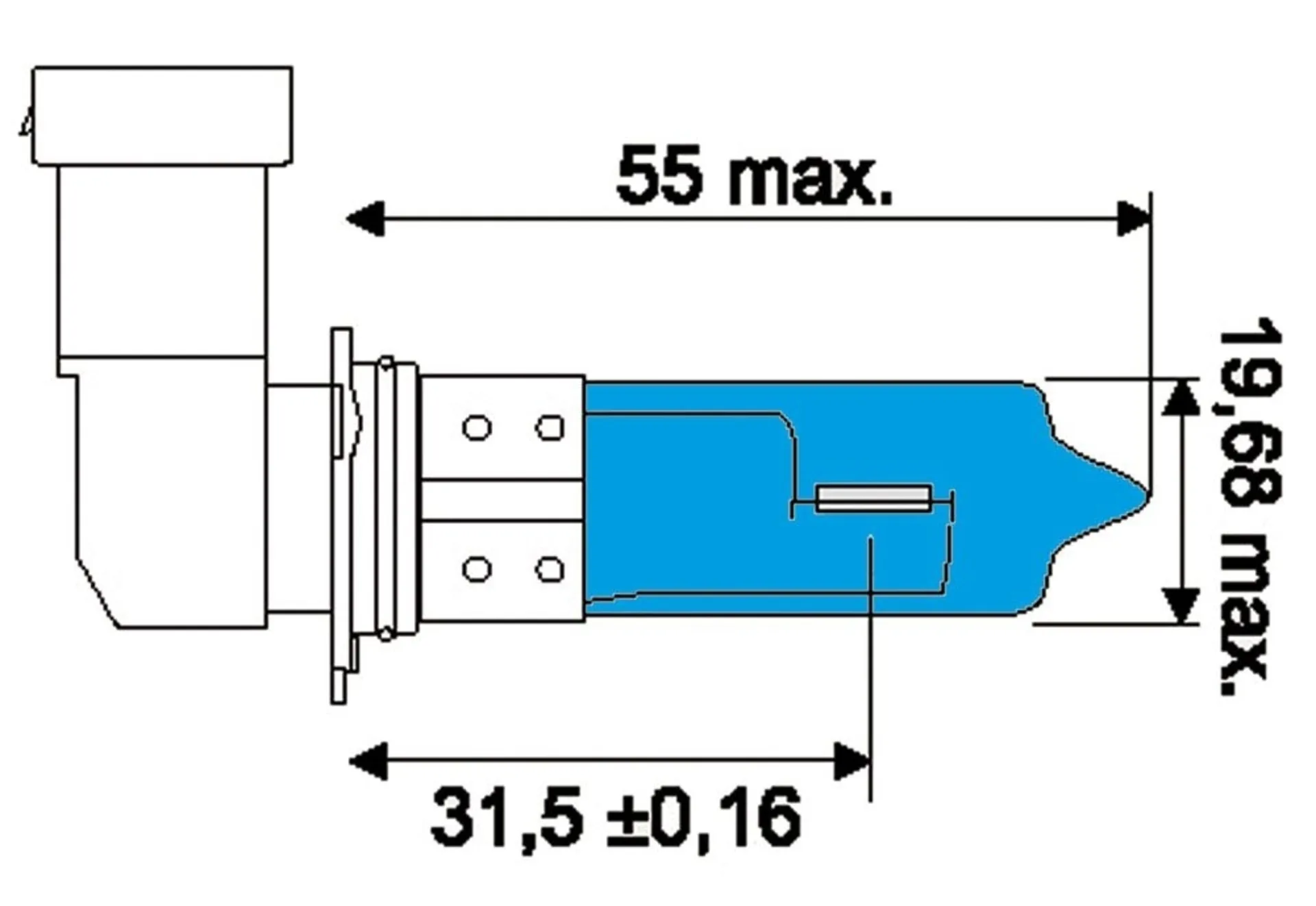 Glühlampe HB3 12V Xenon Look HB3 12V 60W XENON LOOK P20d Glühlampe HB3 12V Xenon Look HB3 12V 60W XENON LOOK P20d