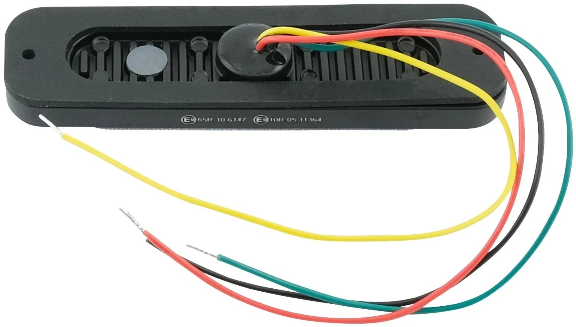 LED-Blitzleuchte blau, 12/24 V 120 x 32 x 14.4 mm, 10-30 V, 6 × 3 W, IP67