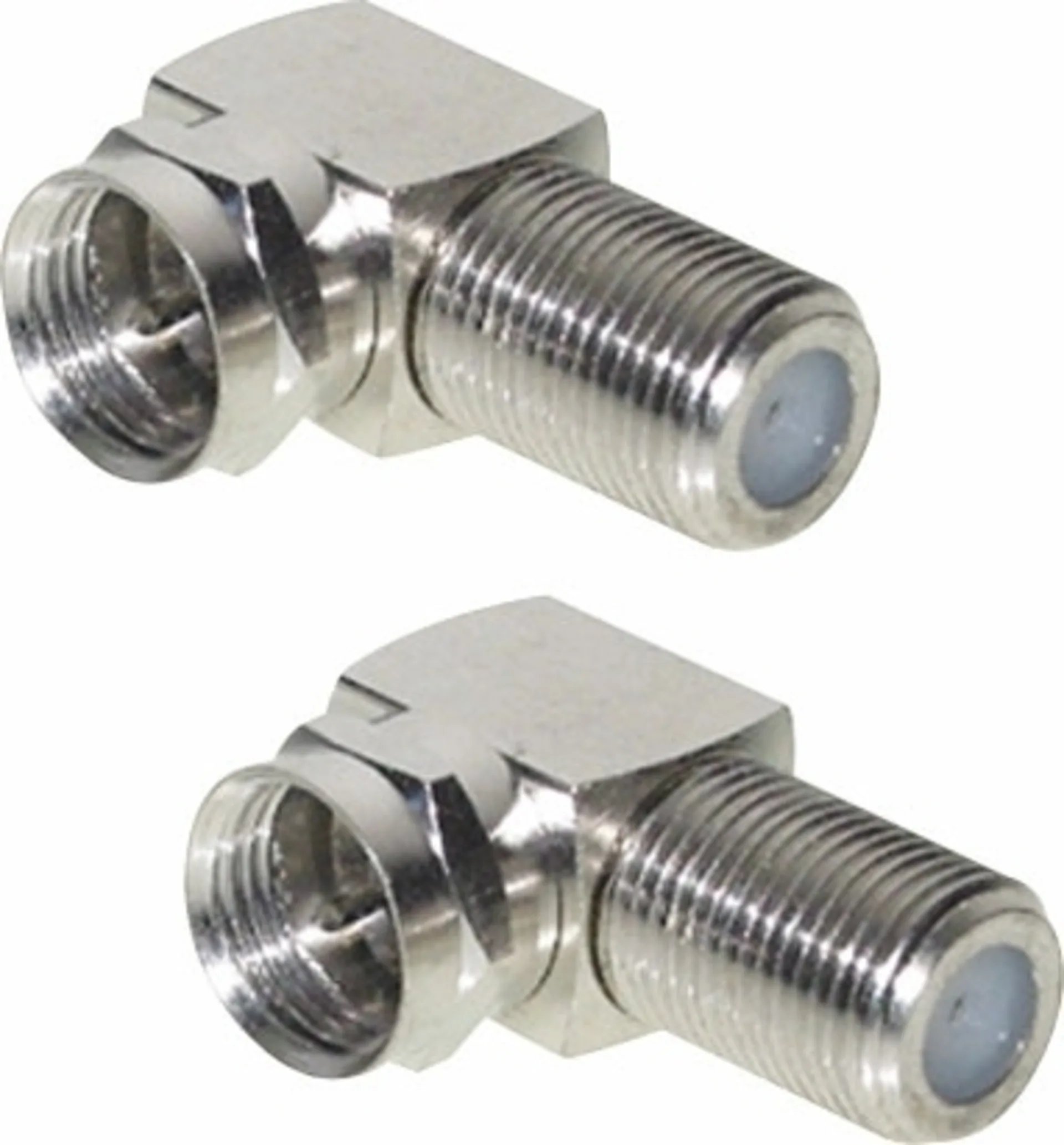 Berger adaptateur d'angle F mâle/femelle, set de 2 pièces 90 degrés