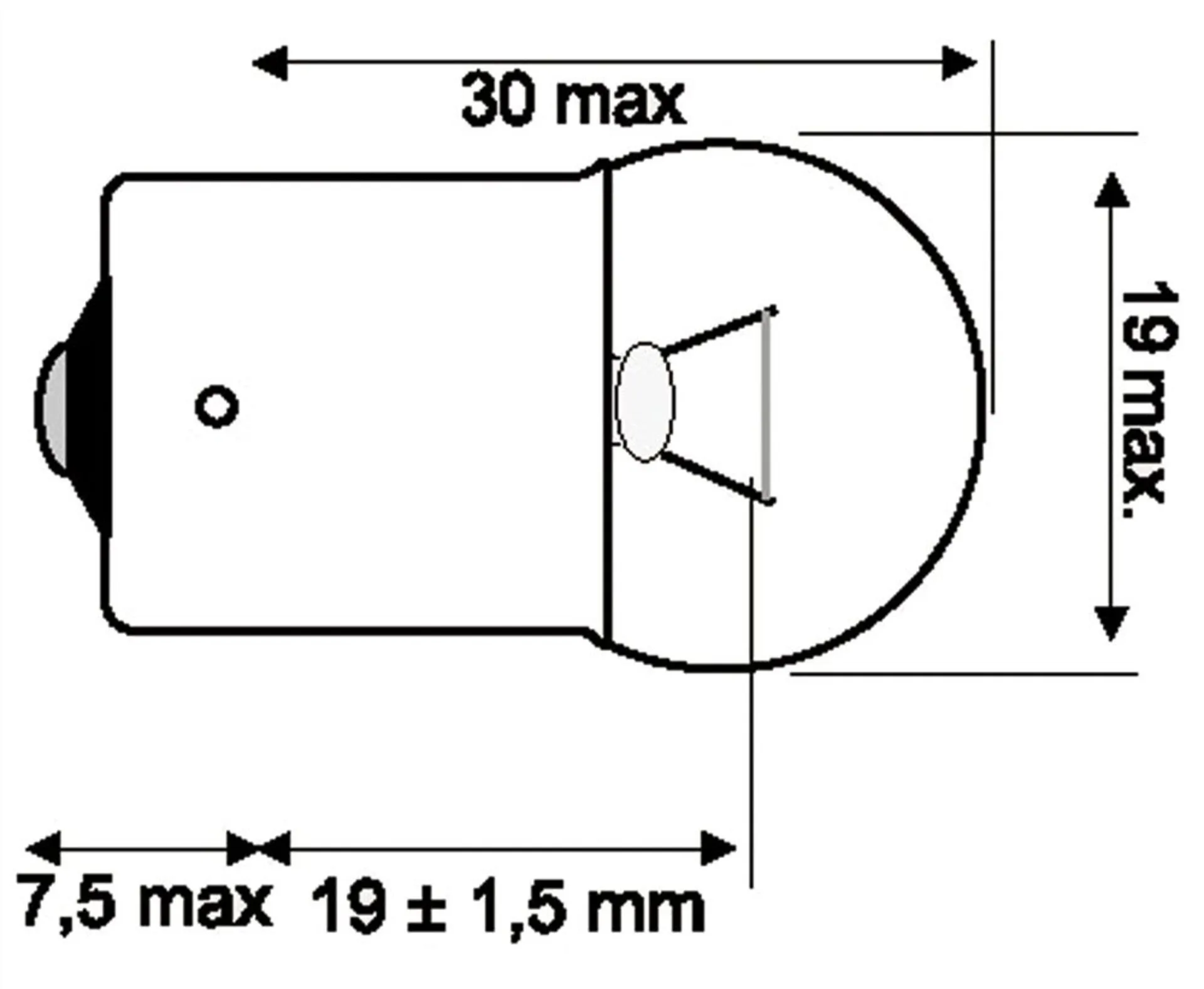 Jahn Glühlampe 24V 15W BA15s 24V 15W