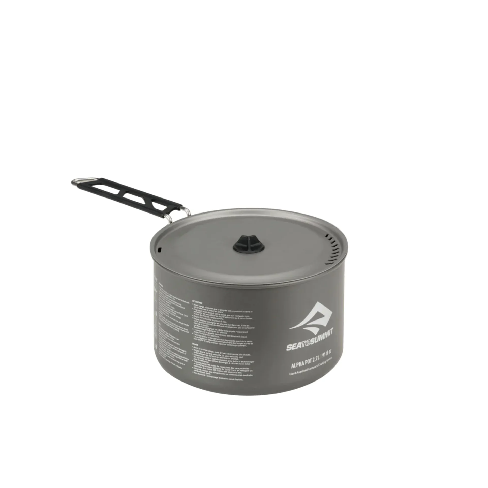 Alpha Casserole de camping en aluminium 1.9L - Gris
