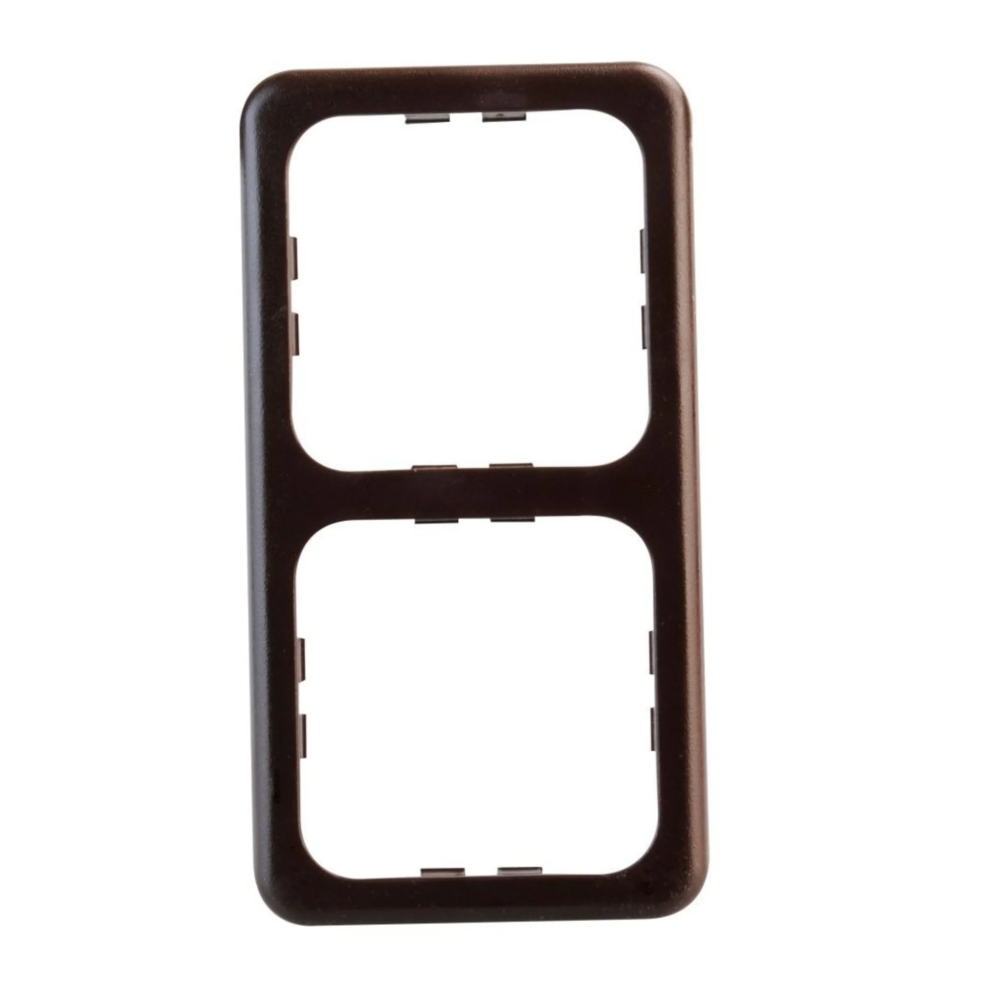 Abdeckrahmen 2-fach, braun, SB-verpackt Abdeckrahmen 2-fach, braun, SB-verpackt